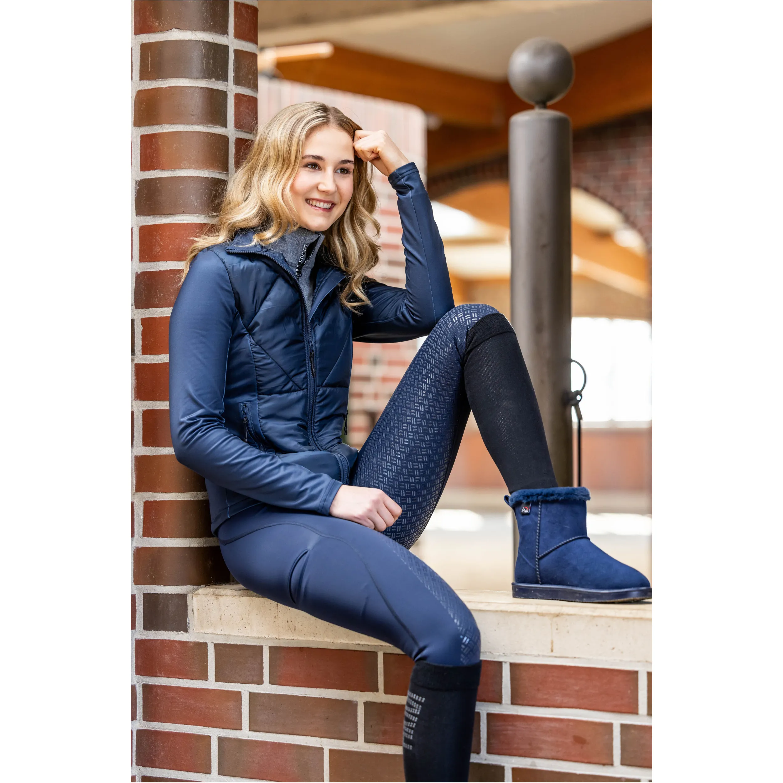 Damen Jersey-/Nylonjacke PRAG II STYLE dunkelblau