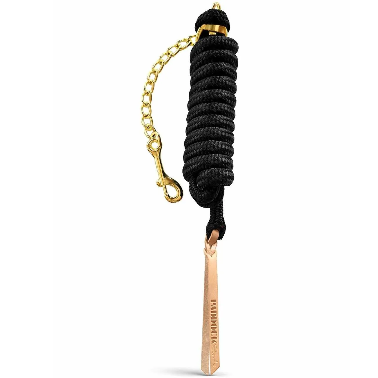 Präsentationsstrick mit Führkette schwarz 250cm