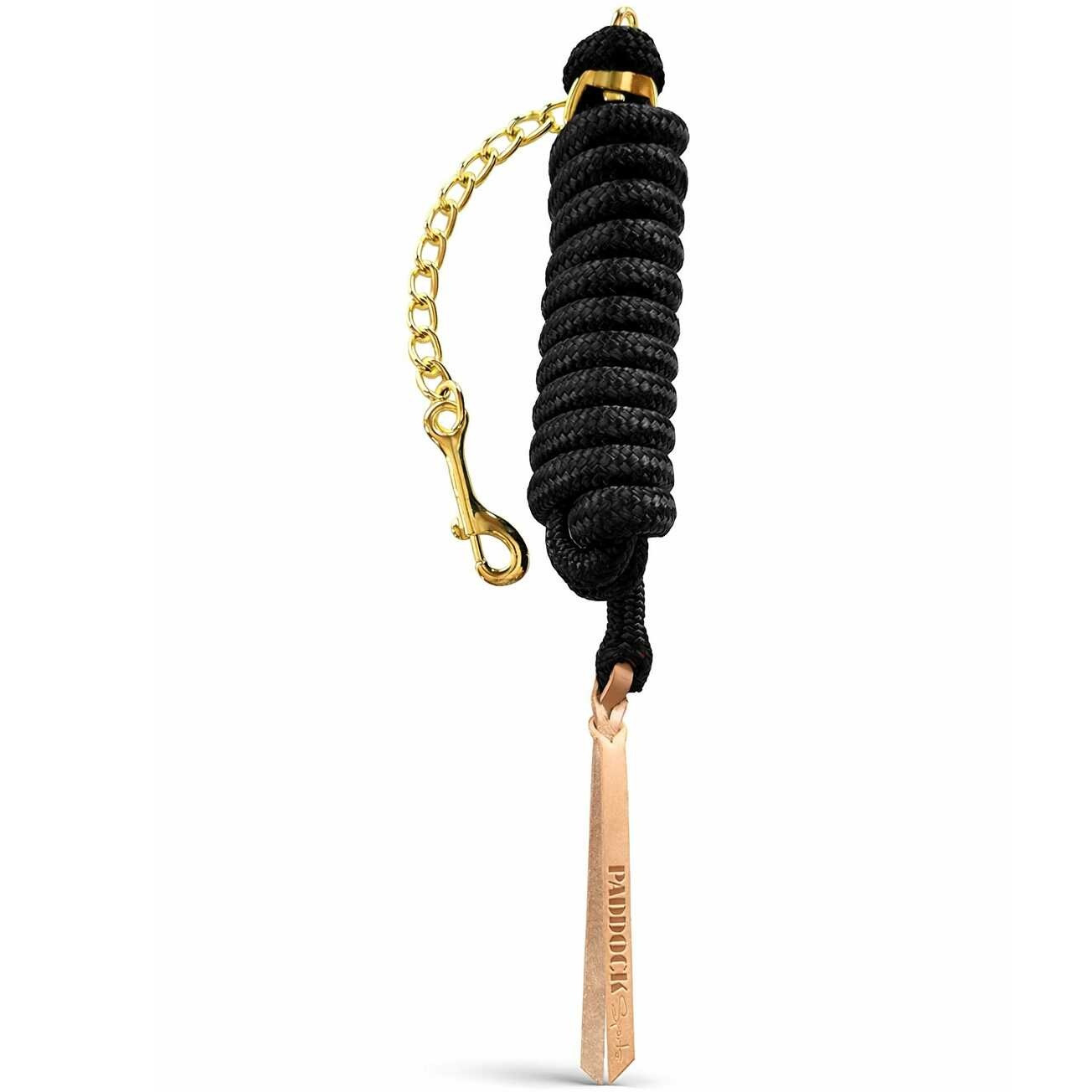 Präsentationsstrick mit Führkette schwarz 250cm