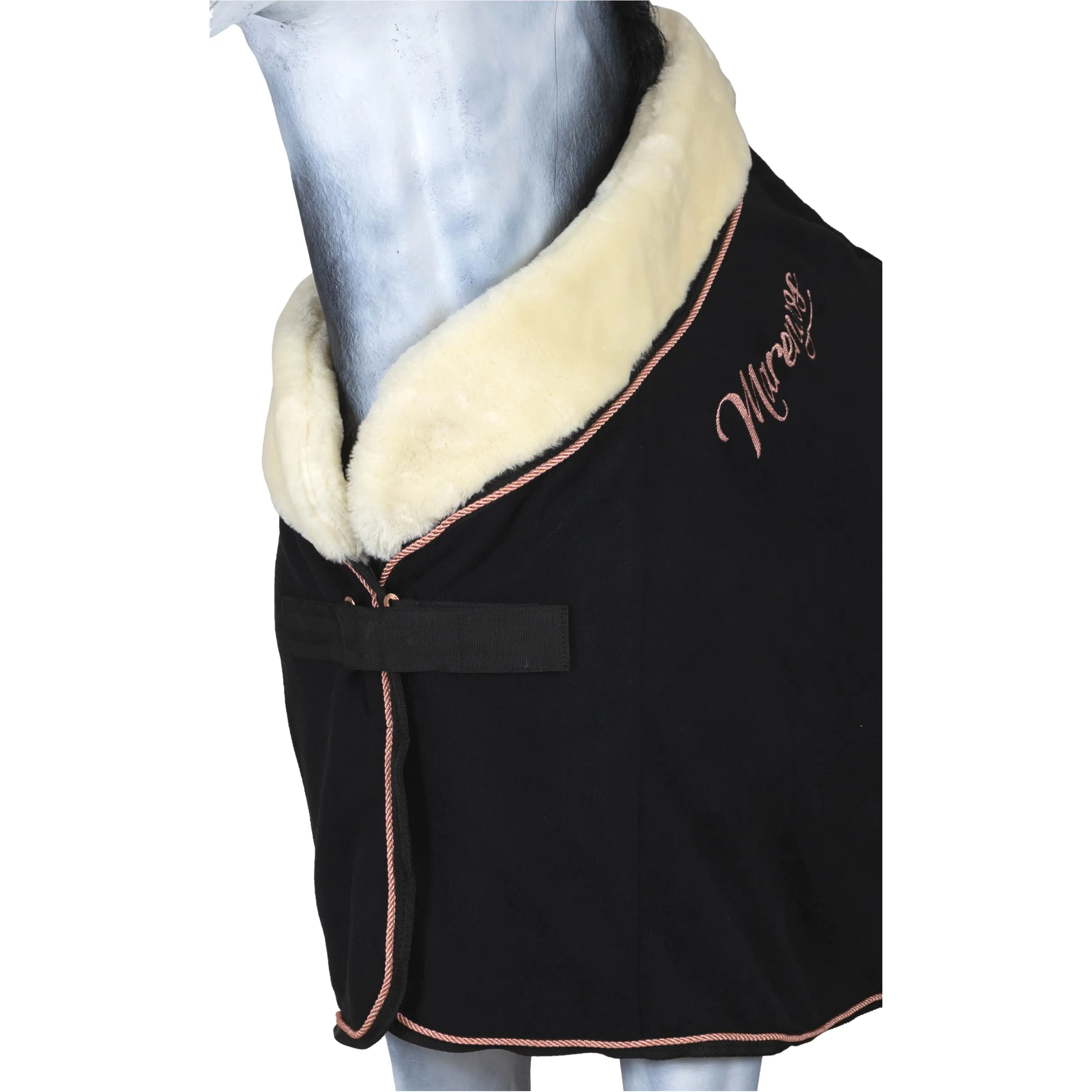 Abschwitzdecke MODERN ROSÉ schwarz