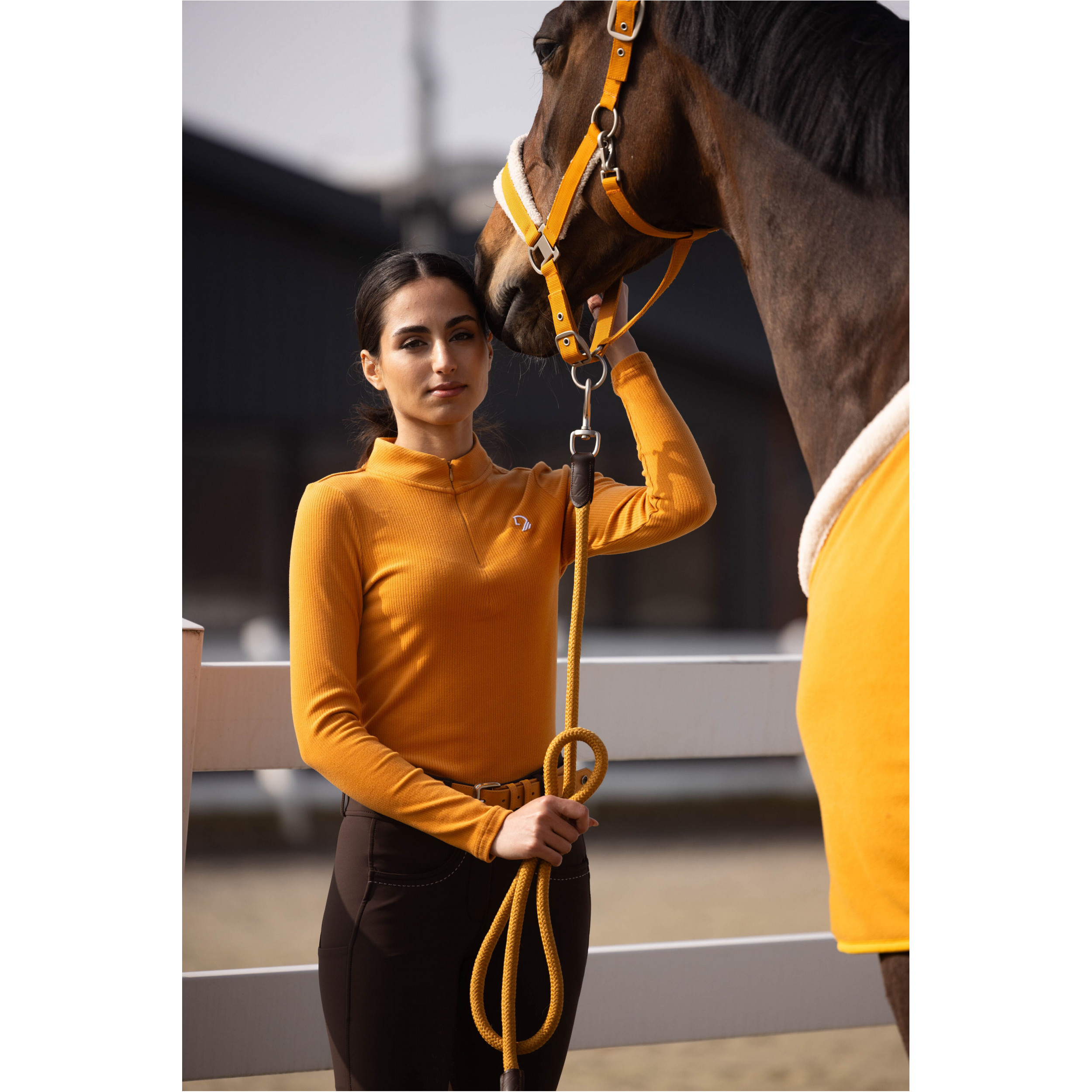 Damen Langarmshirt AREZZO SOFT senf