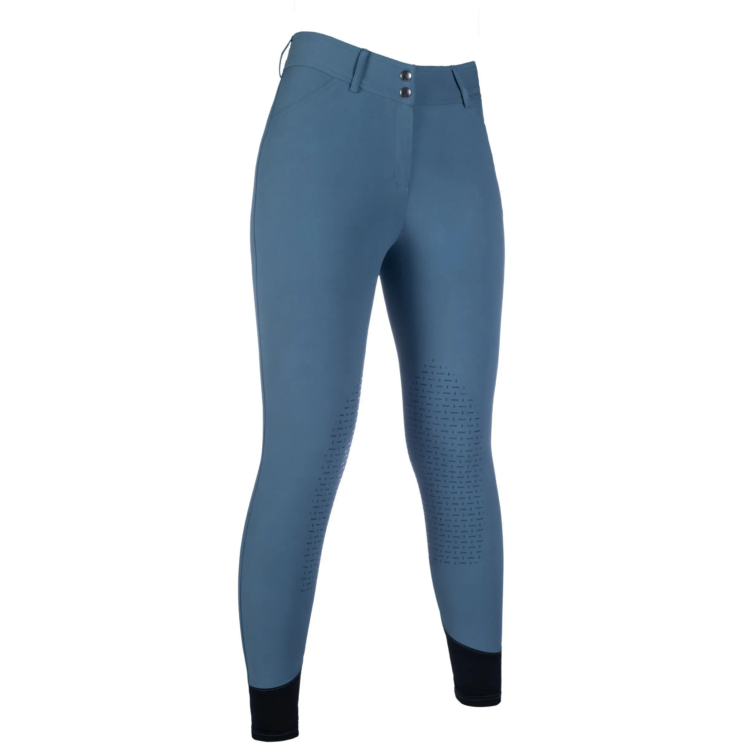Damen Reithose Silikon Kniebesatz TAMPA rauchblau