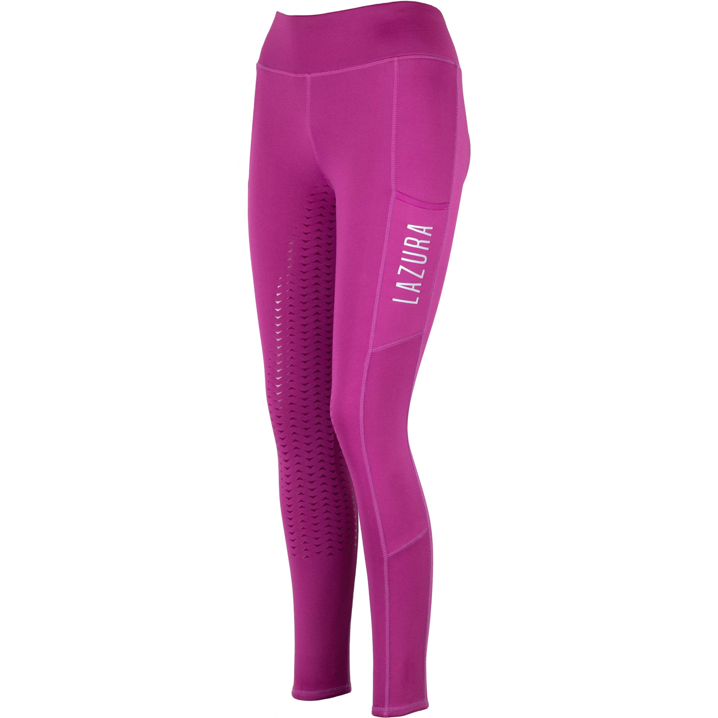 Damen Reitleggings Silikon Vollbesatz EMILIA fuchsia