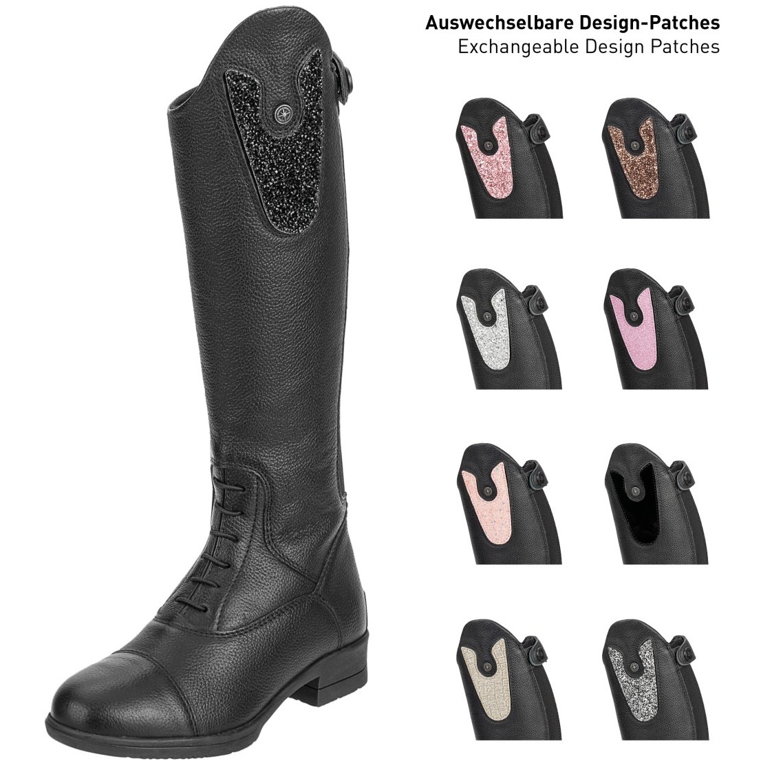 Applikationen NOVA KIDS FUN CONVERTIBLE Patches schwarz/glitter