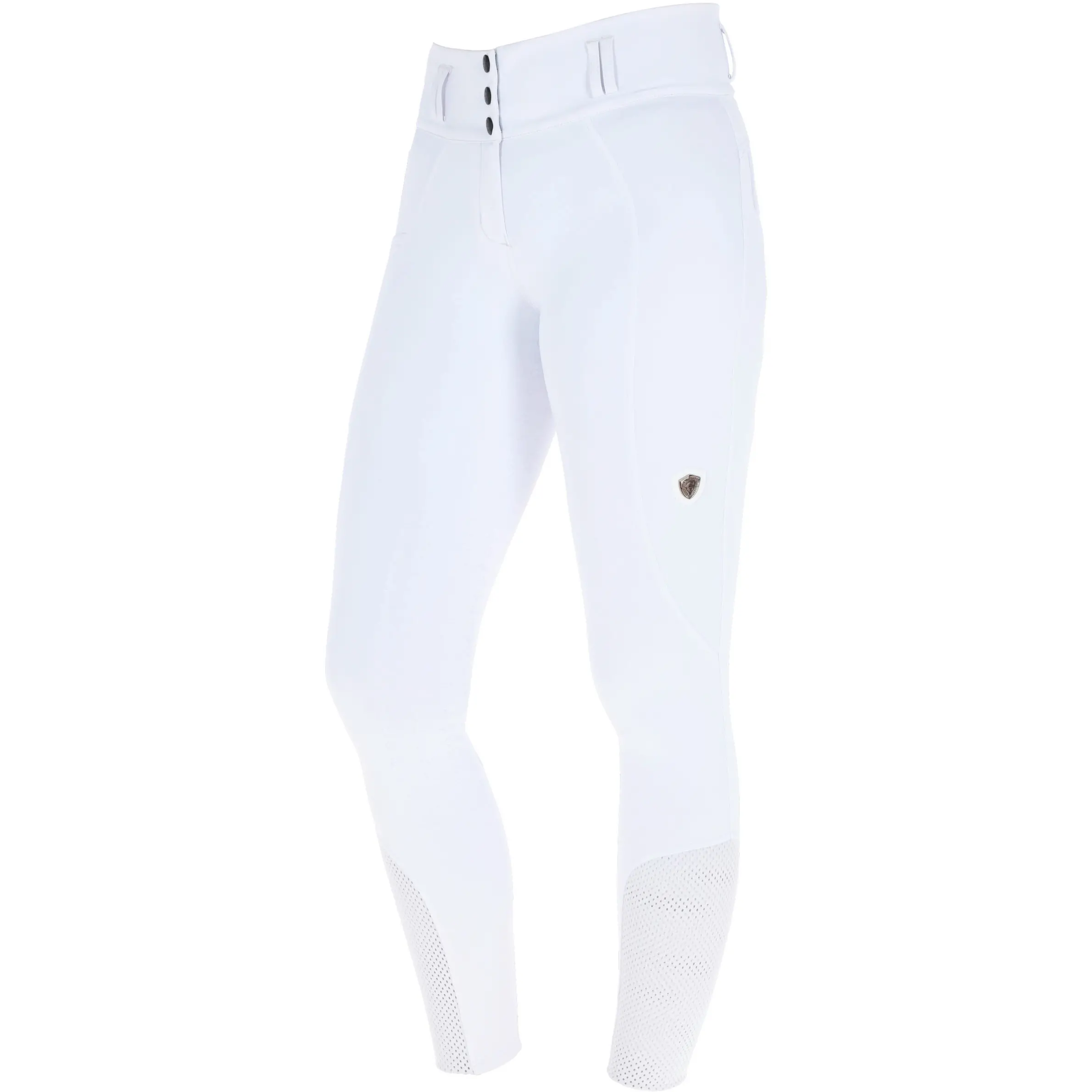 Damen Reithose Silikon Vollbesatz High Waist F/S 2026 white