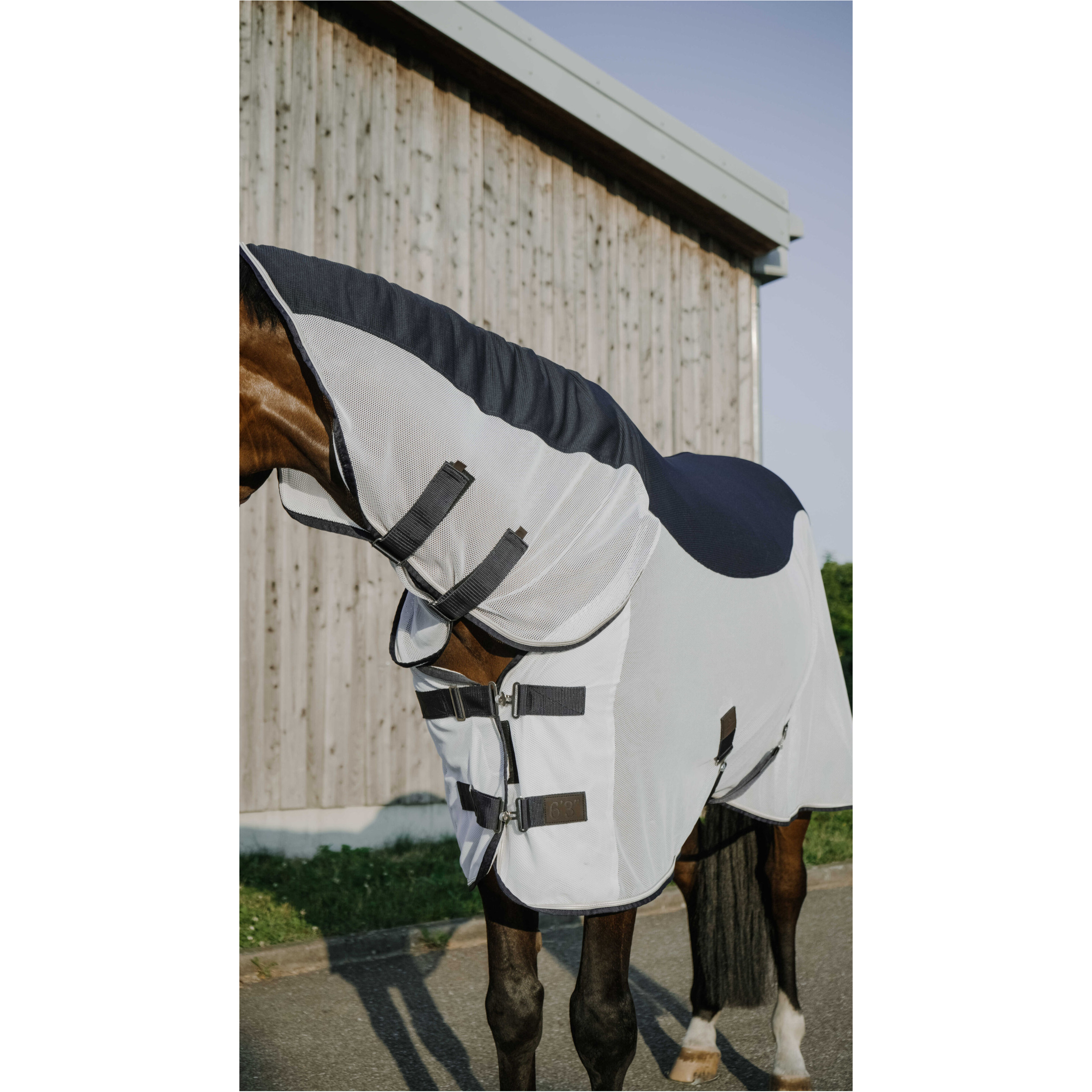 Fliegendecke mit Halsteil UV 50 FLYCOOL COMBO marine/weiß
