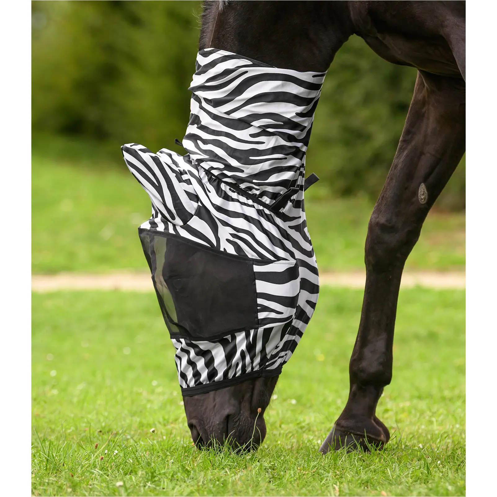 Ekzemer Fliegenmaske ZEBRA schwarz/weiß