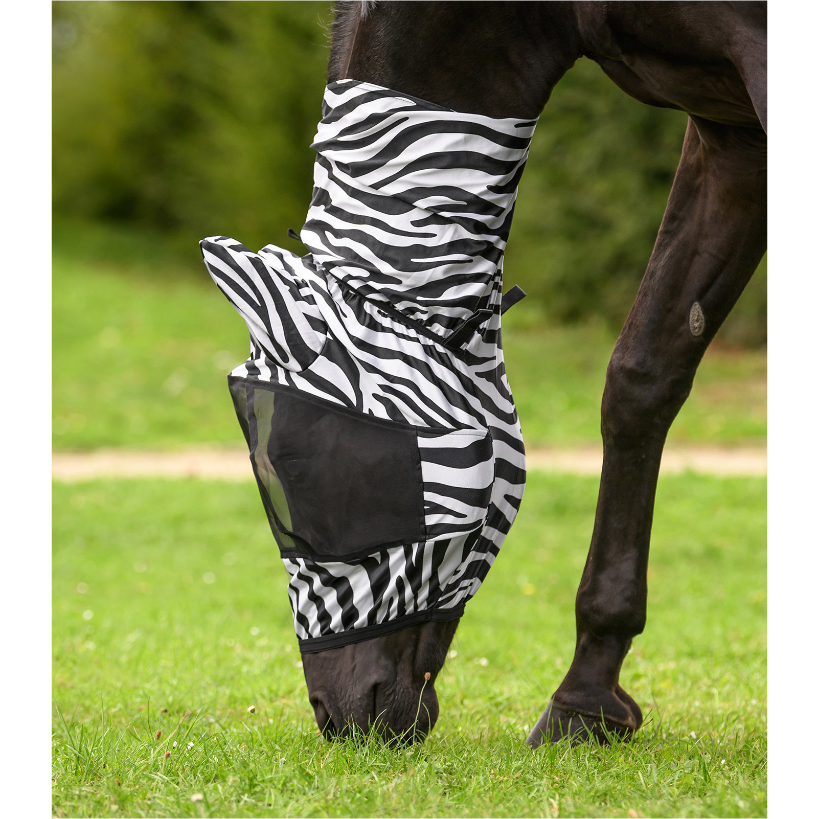 Ekzemer Fliegenmaske ZEBRA schwarz/weiß
