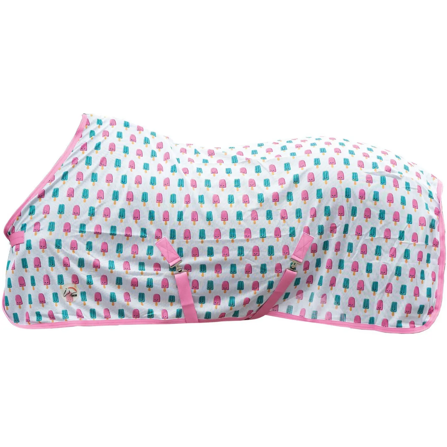 Fliegendecke NAPLES pink/aqua
