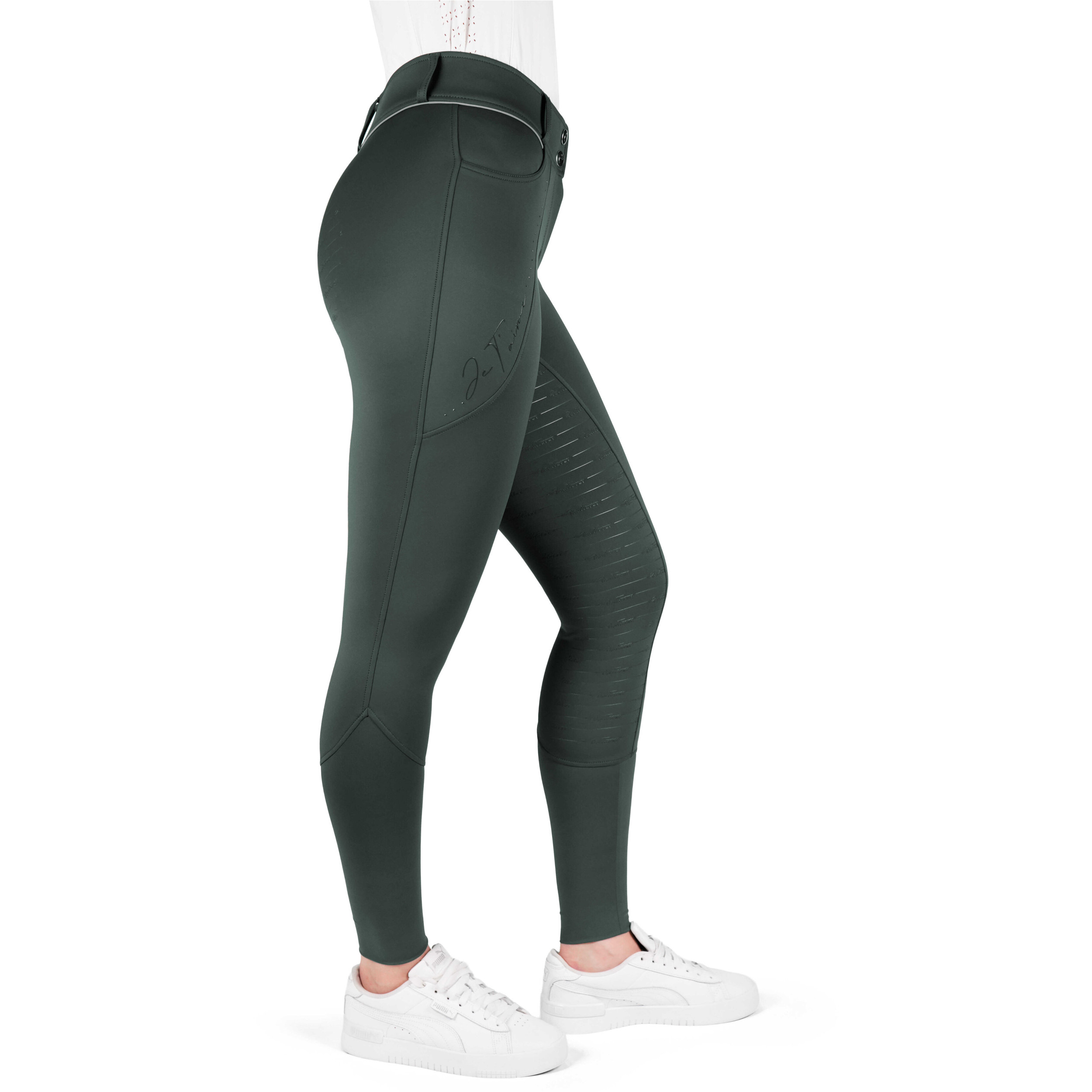 Damen Reithose Silikon Vollbesatz Je t’aime EK-ELSA khaki