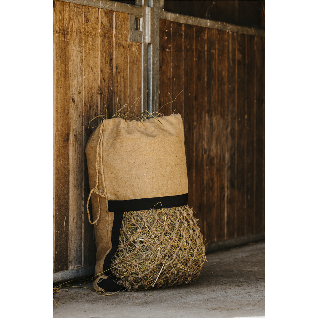 Heunetz-Tasche NATUREL beige/schwarz