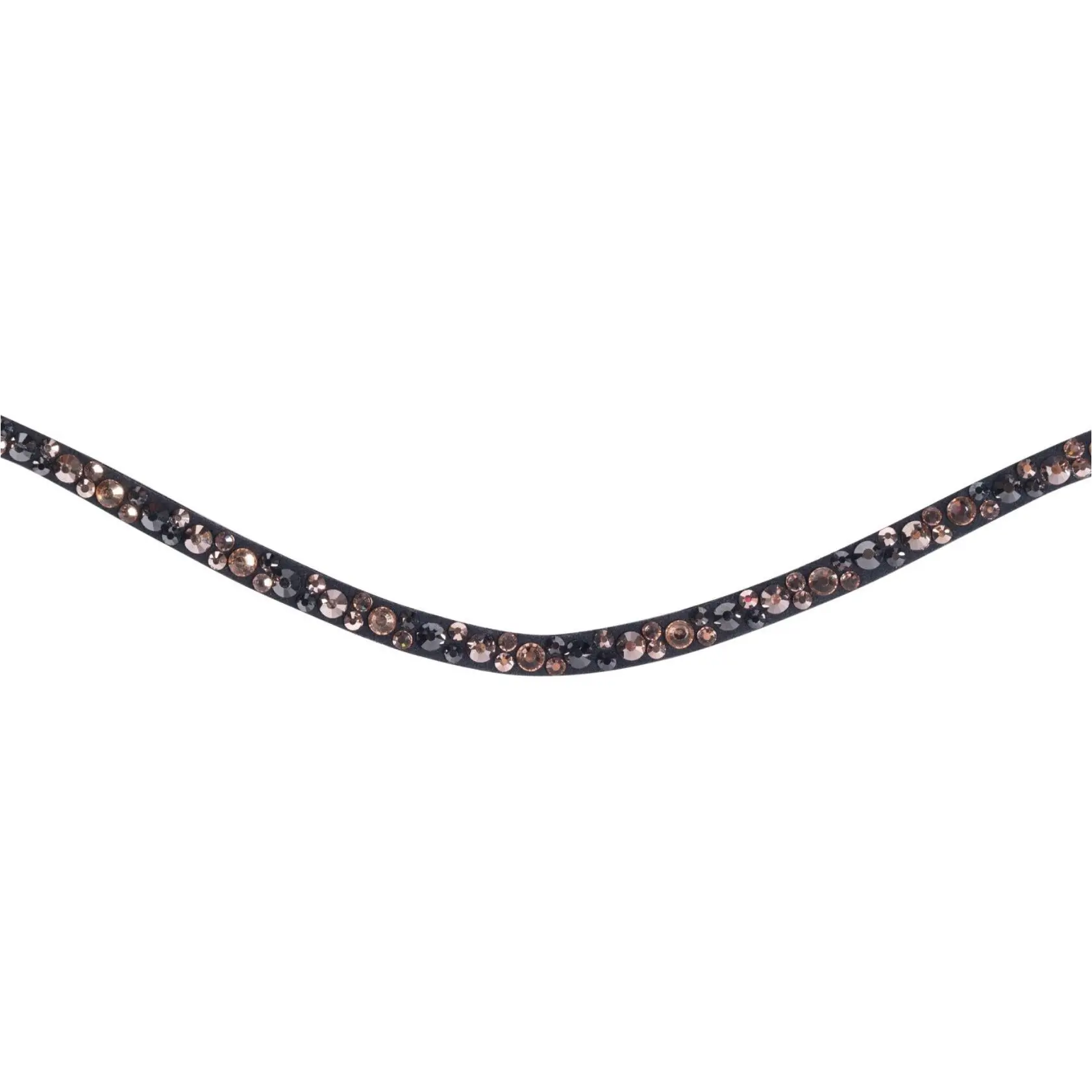 Stirnband ROSEGOLD GLAMOUR STYLE braun/rosegold