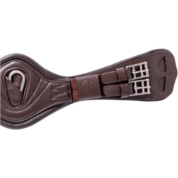 Lederkurzgurt mit Elast JULIUS Softleder braun