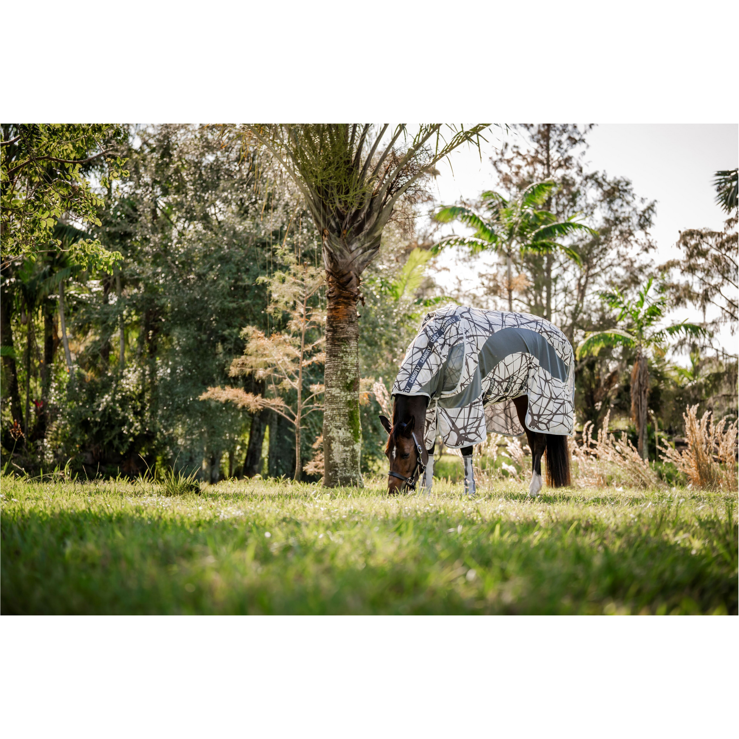 Fliegendecke mit Halsteil (abnehmbar) 600D AMIGO Camofly print/grey