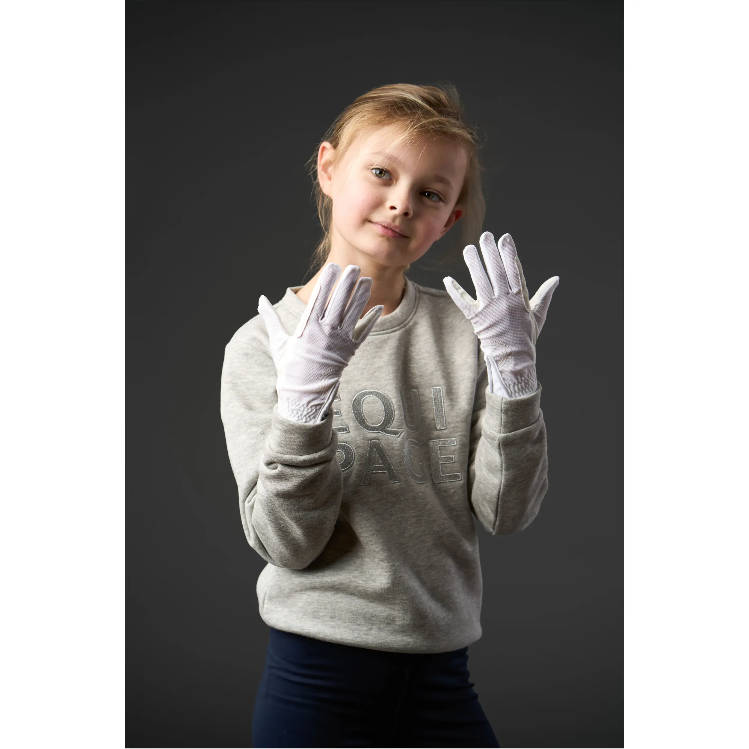 Kinder Reithandschuhe TERINA MESH weiß