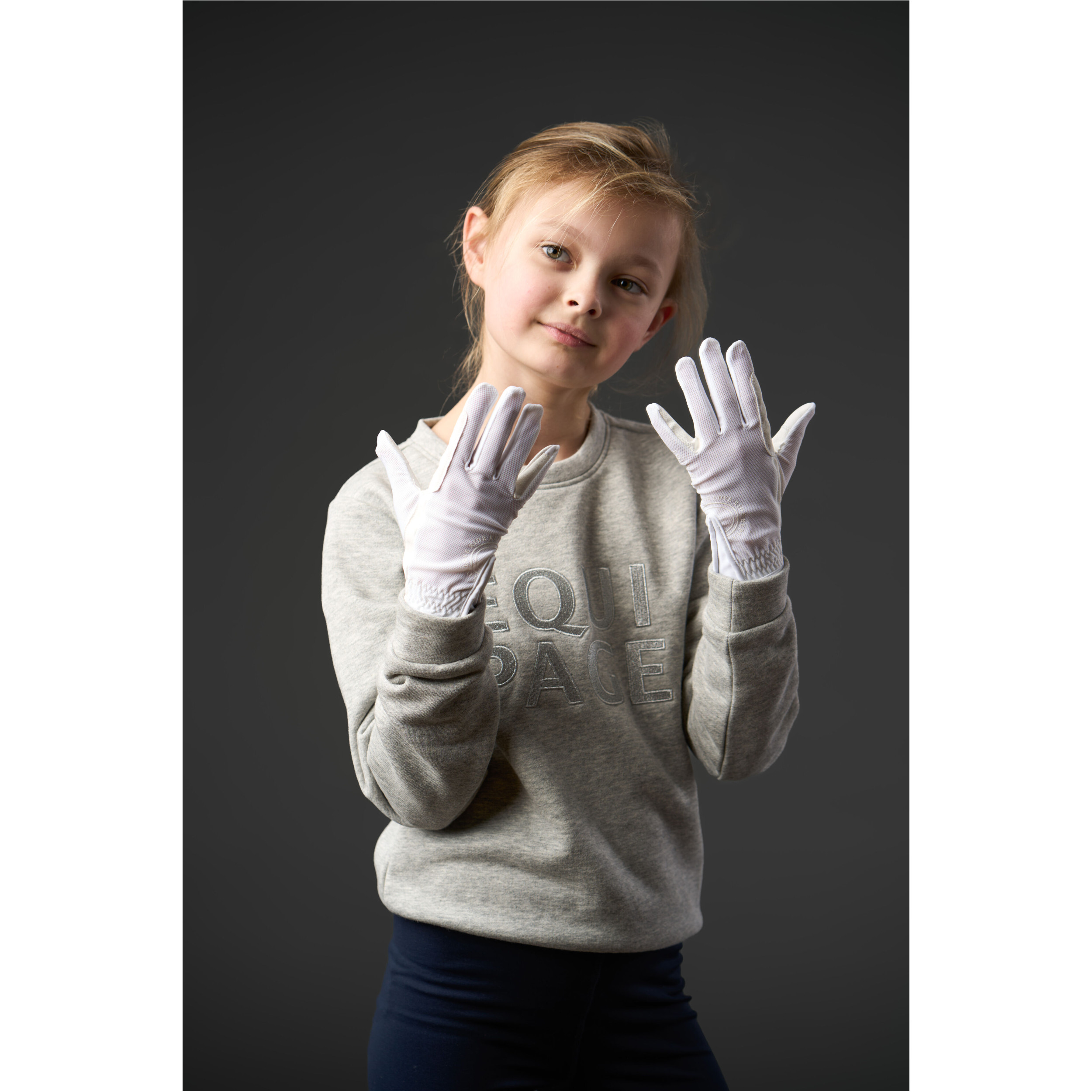 Kinder Reithandschuhe TERINA MESH weiß
