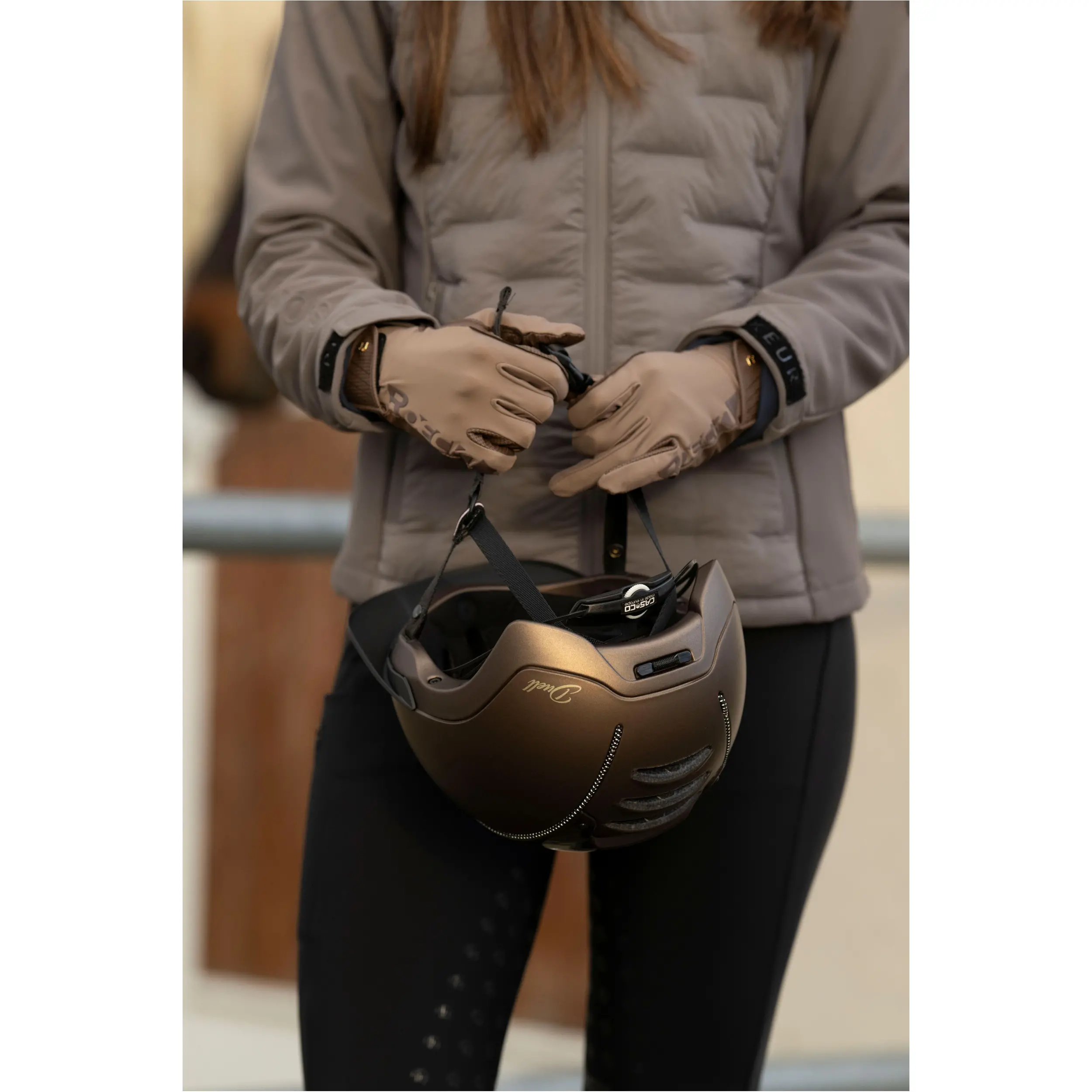 Reithandschuhe MUENSTER dark taupe