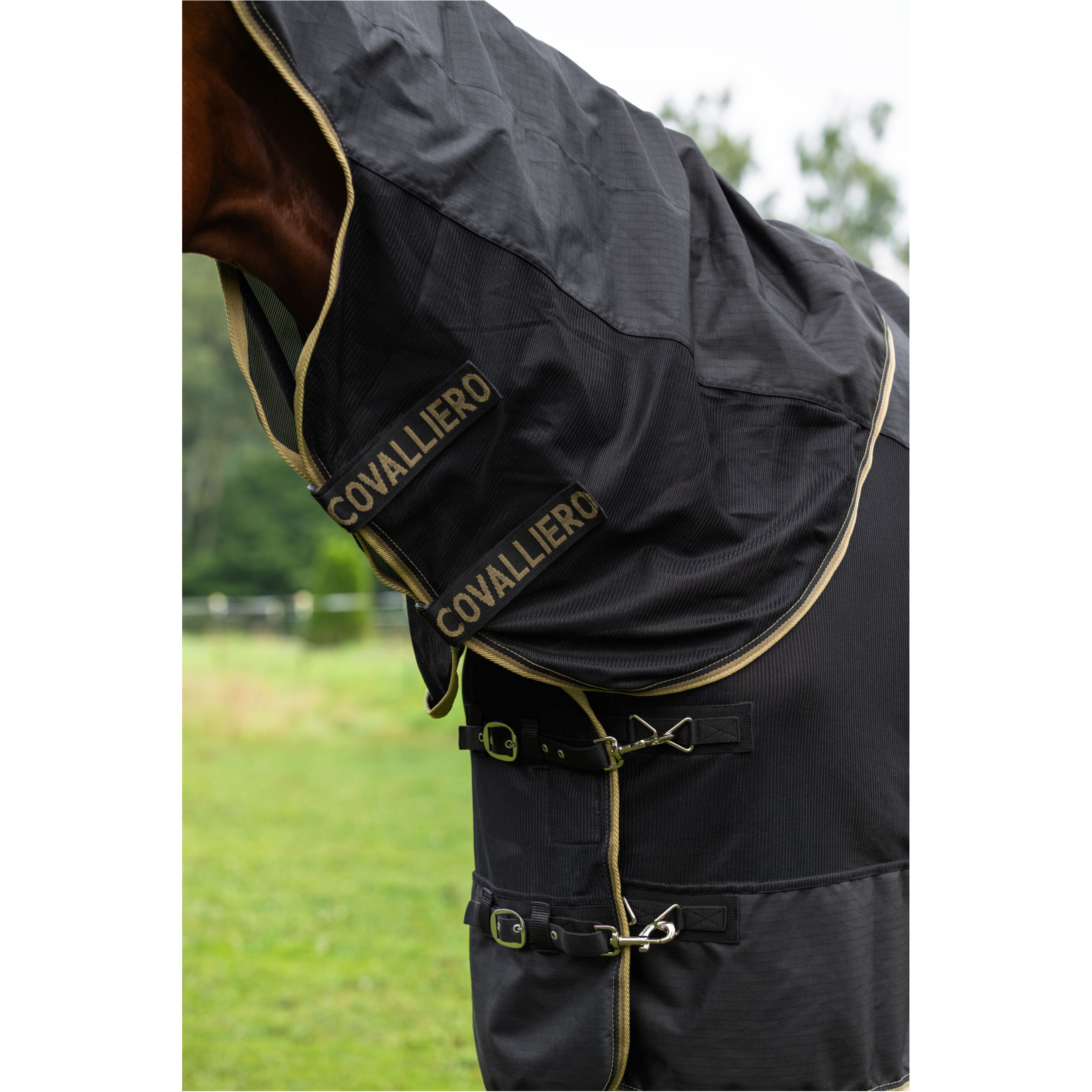 Regendecke Halsteil (abnehmbar) F/S 2026 black Regendecke Halsteil (abnehmbar) F/S 2026 black