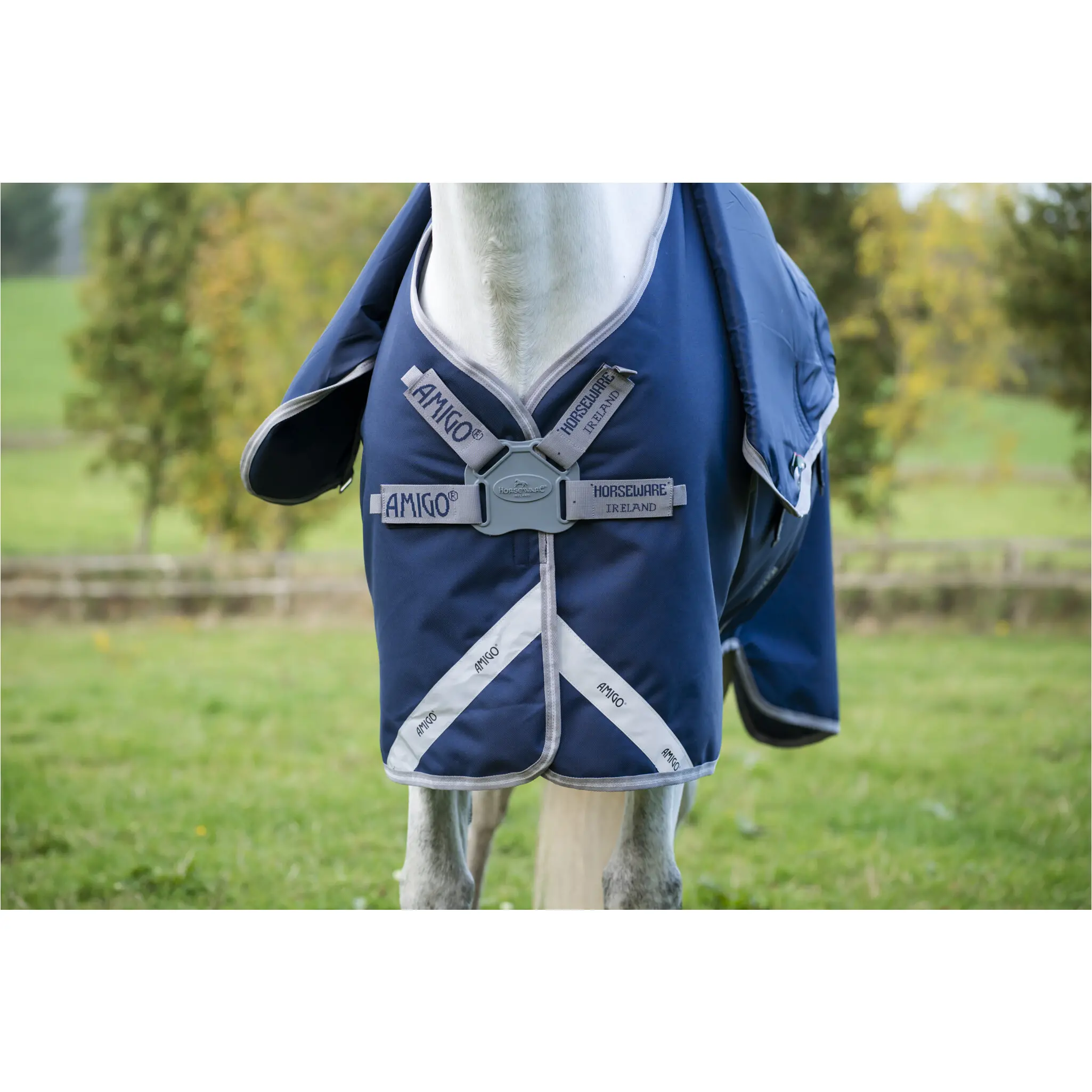 Outdoordecke Halsteil (abnehmbar) 100g Füllung 1200D AMIGO FieldSafe Plus navy/titanium grey/silver