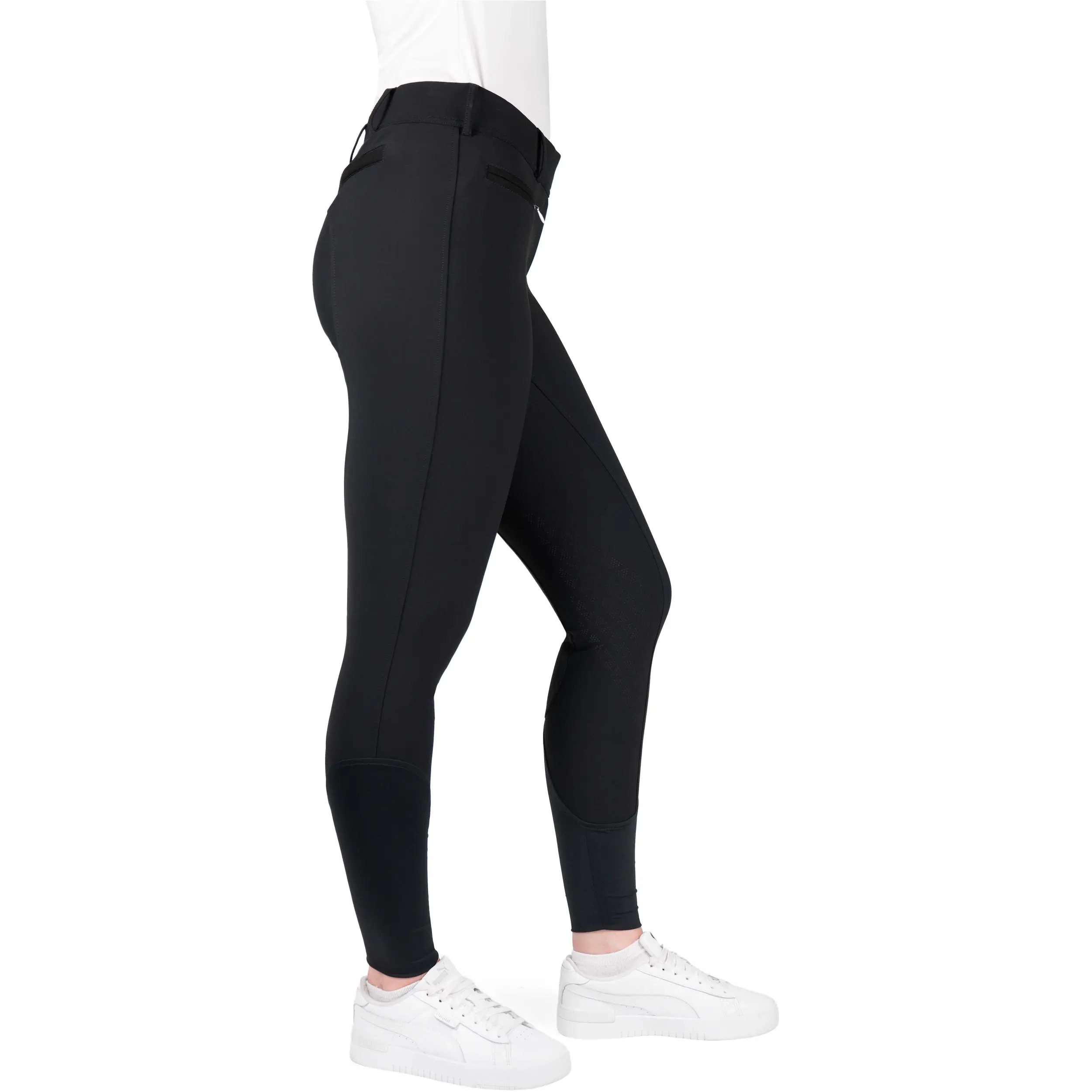 Damen Reithose Silikon Kniebesatz EK-SALLY schwarz