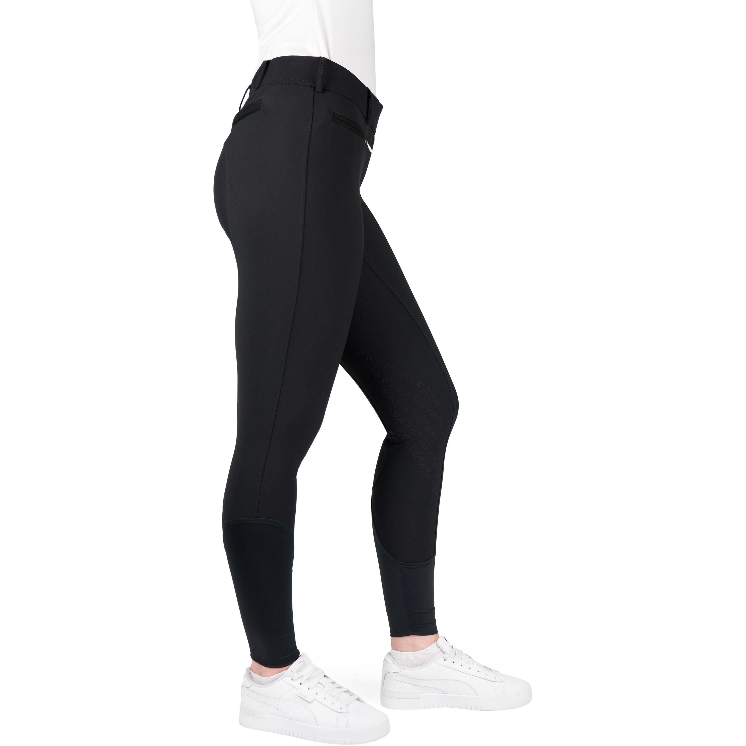 Damen Reithose Silikon Kniebesatz EK-SALLY schwarz