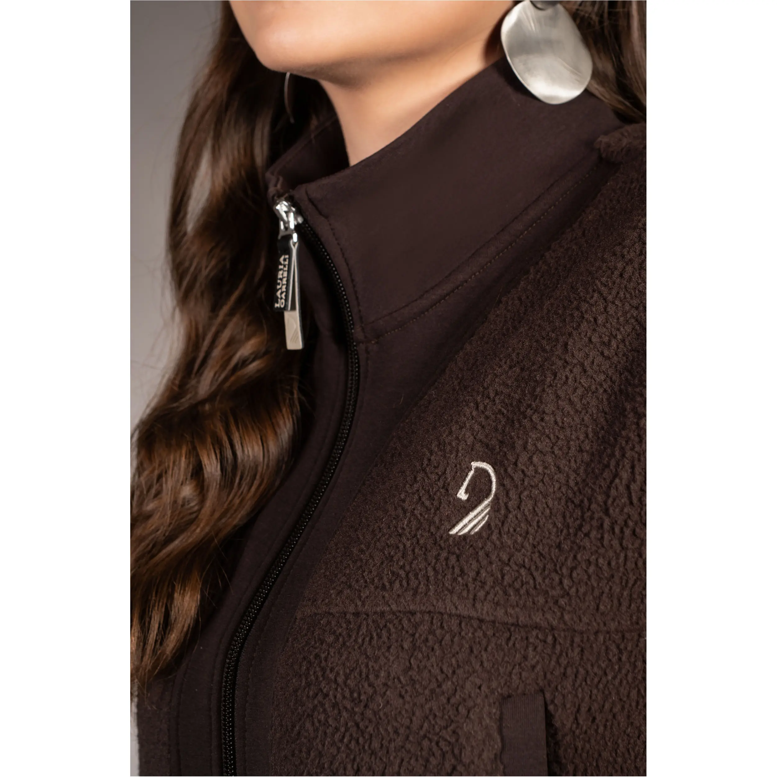 Winter Damen Weste AREZZO TEDDY dunkelbraun