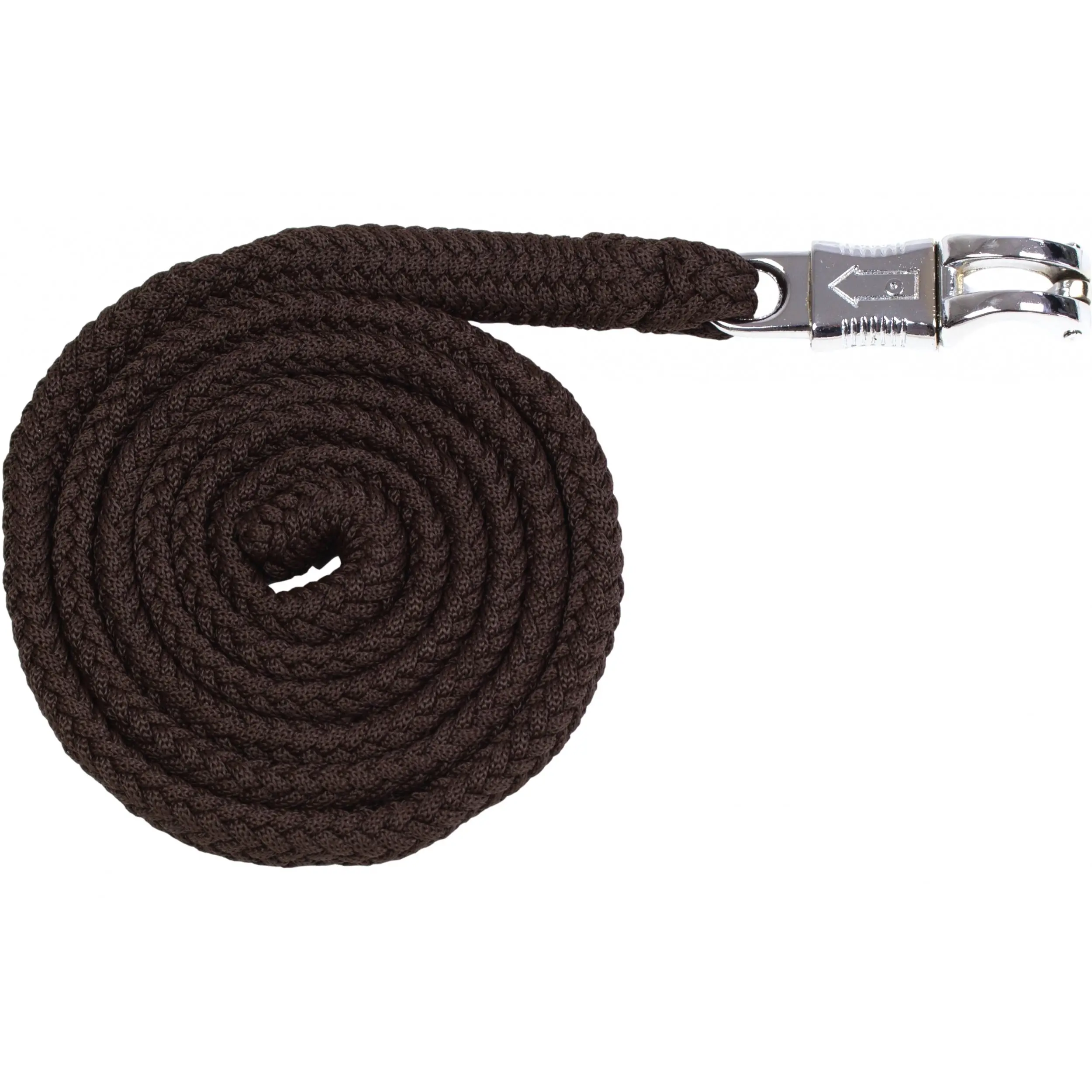 Führstrick mit Panikhaken BASICLINE dunkelbraun 180cm