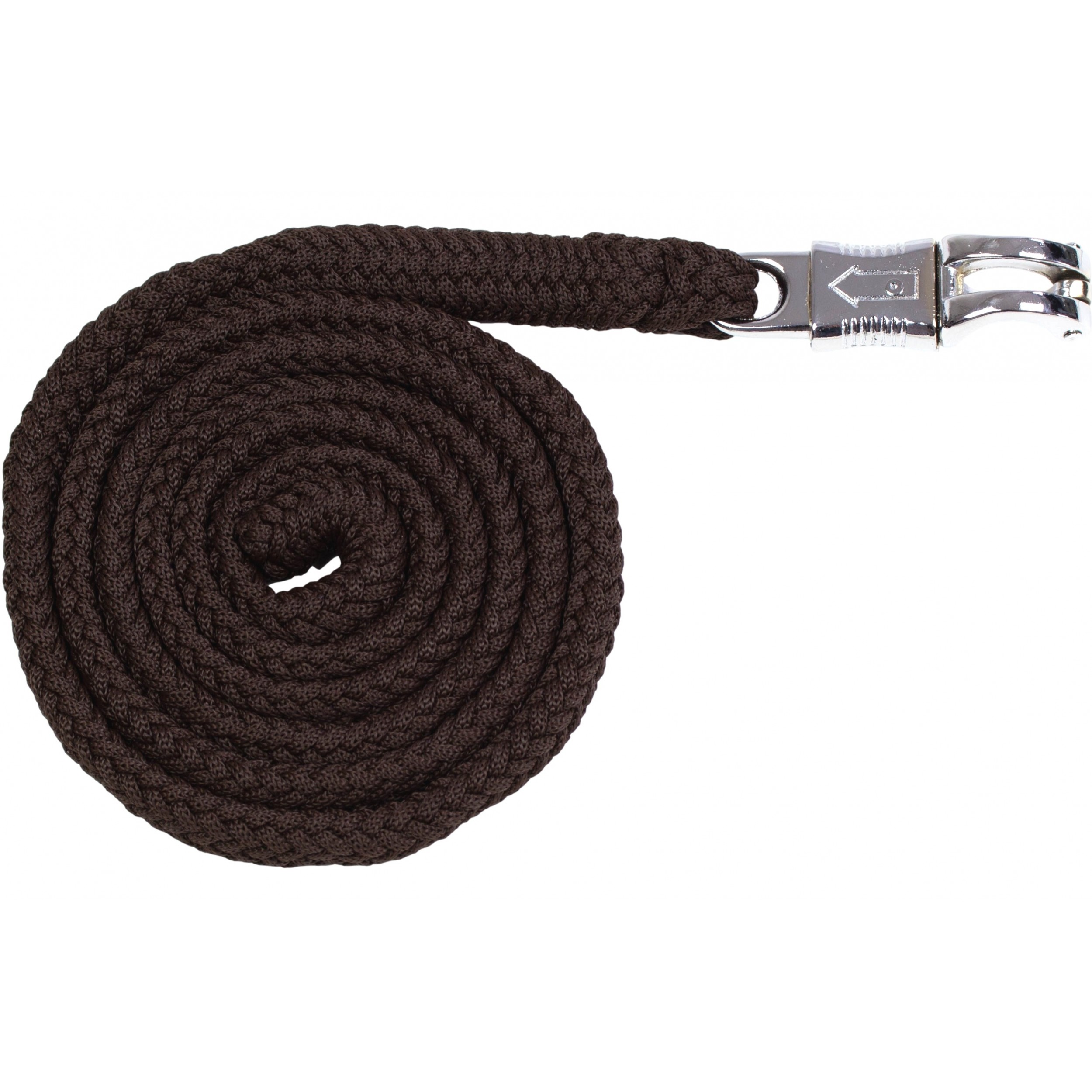 Führstrick mit Panikhaken BASICLINE dunkelbraun 180cm