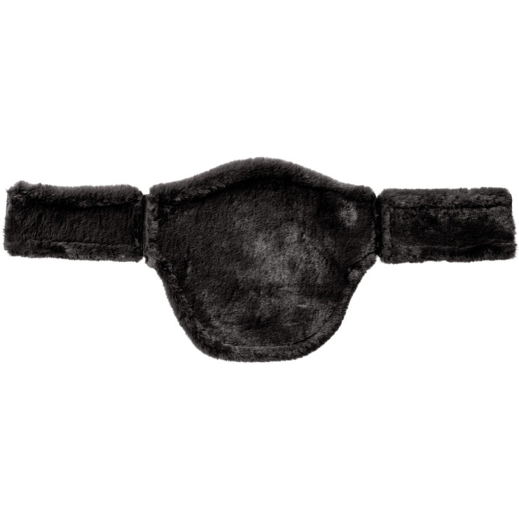Sattelgurtschoner Kunstfell mit Bauchlatz GUSTAV Vegan schwarz Sattelgurtschoner Kunstfell mit Bauchlatz GUSTAV Vegan schwarz