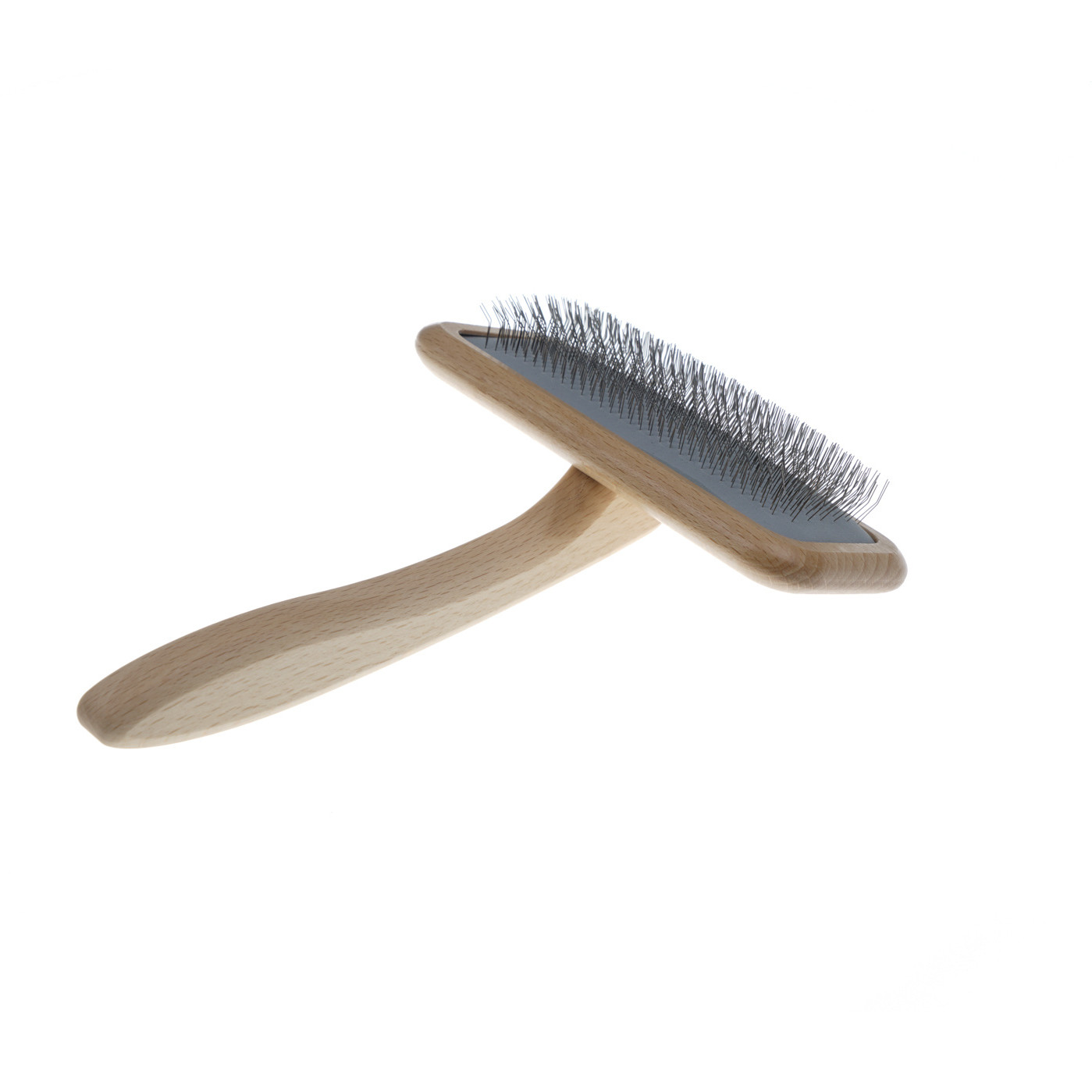 Hundebürste MILO SLICKER flach groß natur