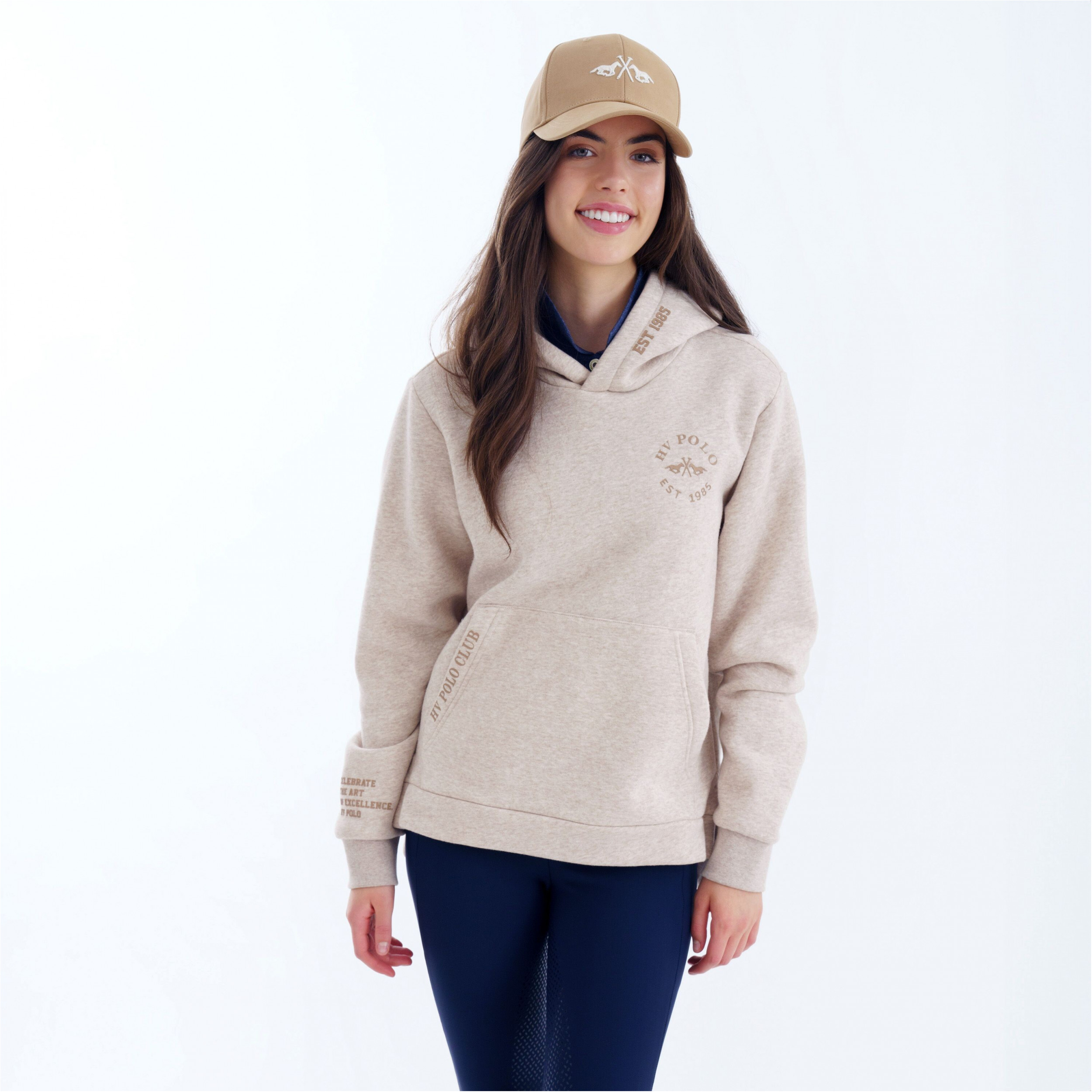 Damen Hoodie HVPBridget natural heather