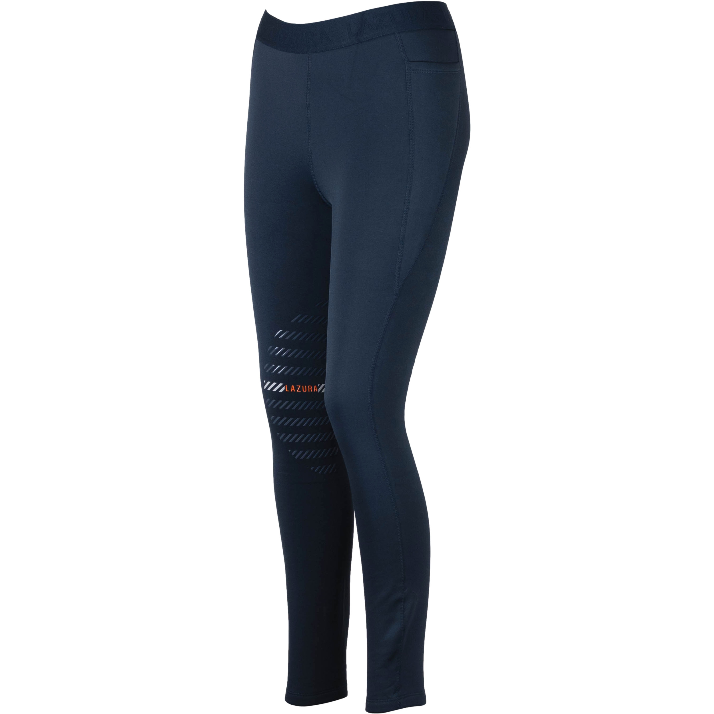 Winter Damen Reitleggings Silikon Kniebesatz ANITA dunkelblau