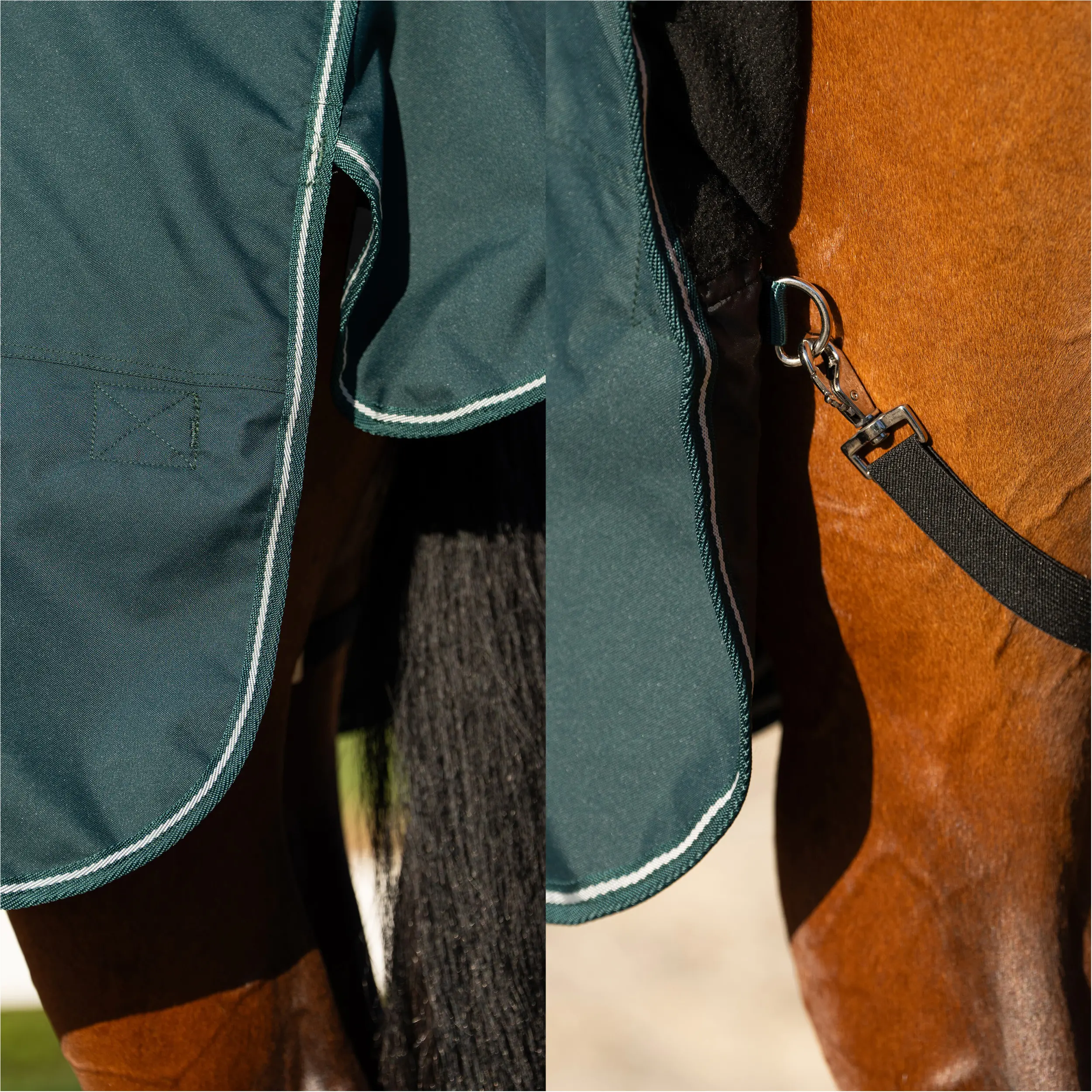 Outdoordecke mit Halsteil (abnehmbar) 600D IRHBasic green
