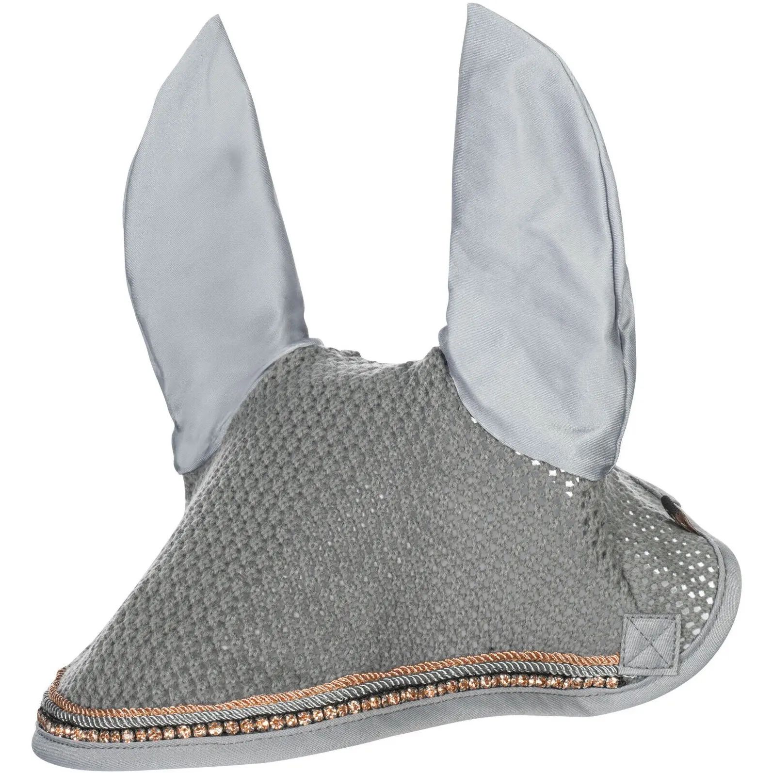 Fliegenhaube ROSEGOLD GLAMOUR STYLE grau/rosegold
