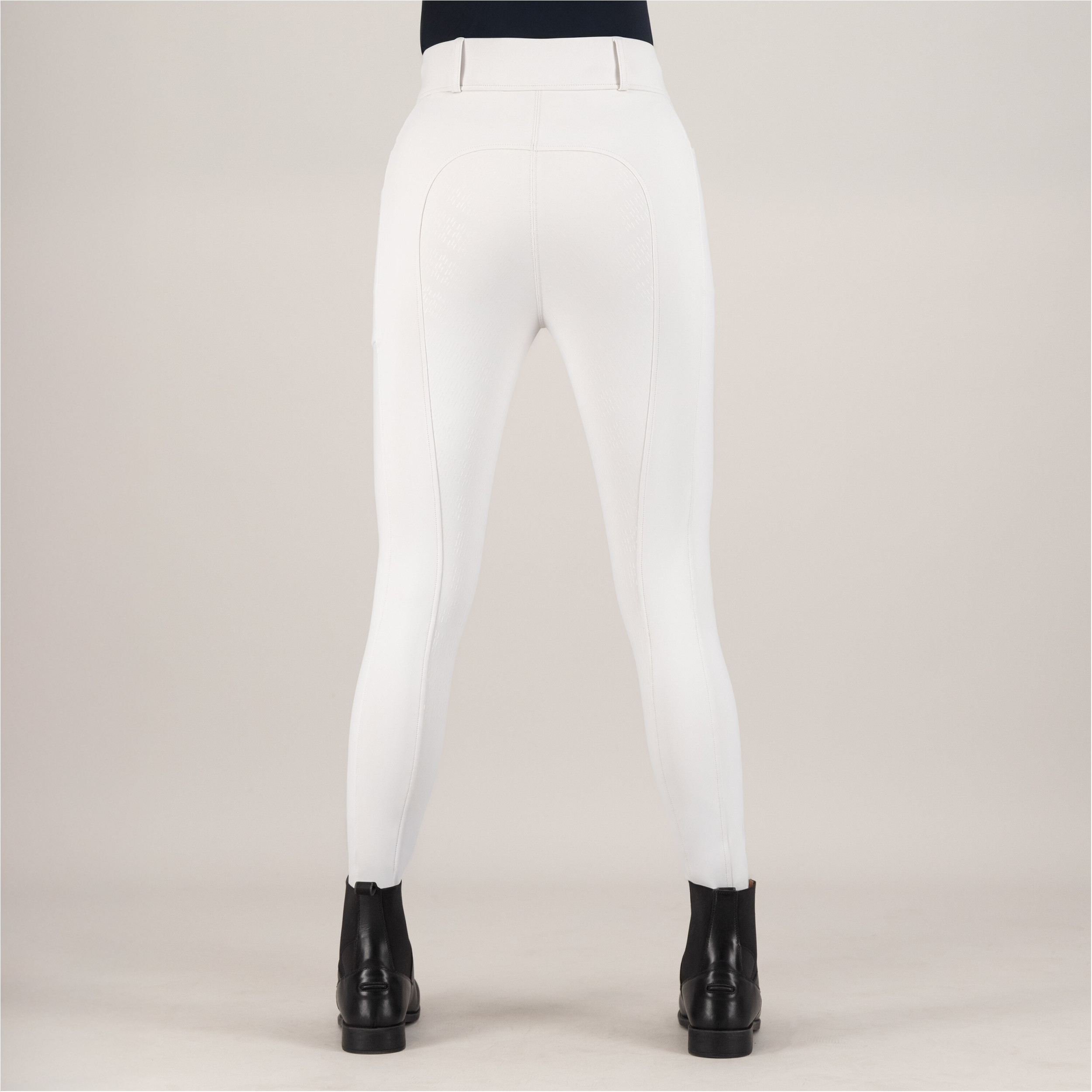 Damen Turnierreitleggings Silikon Vollbesatz IRHTamara weiß