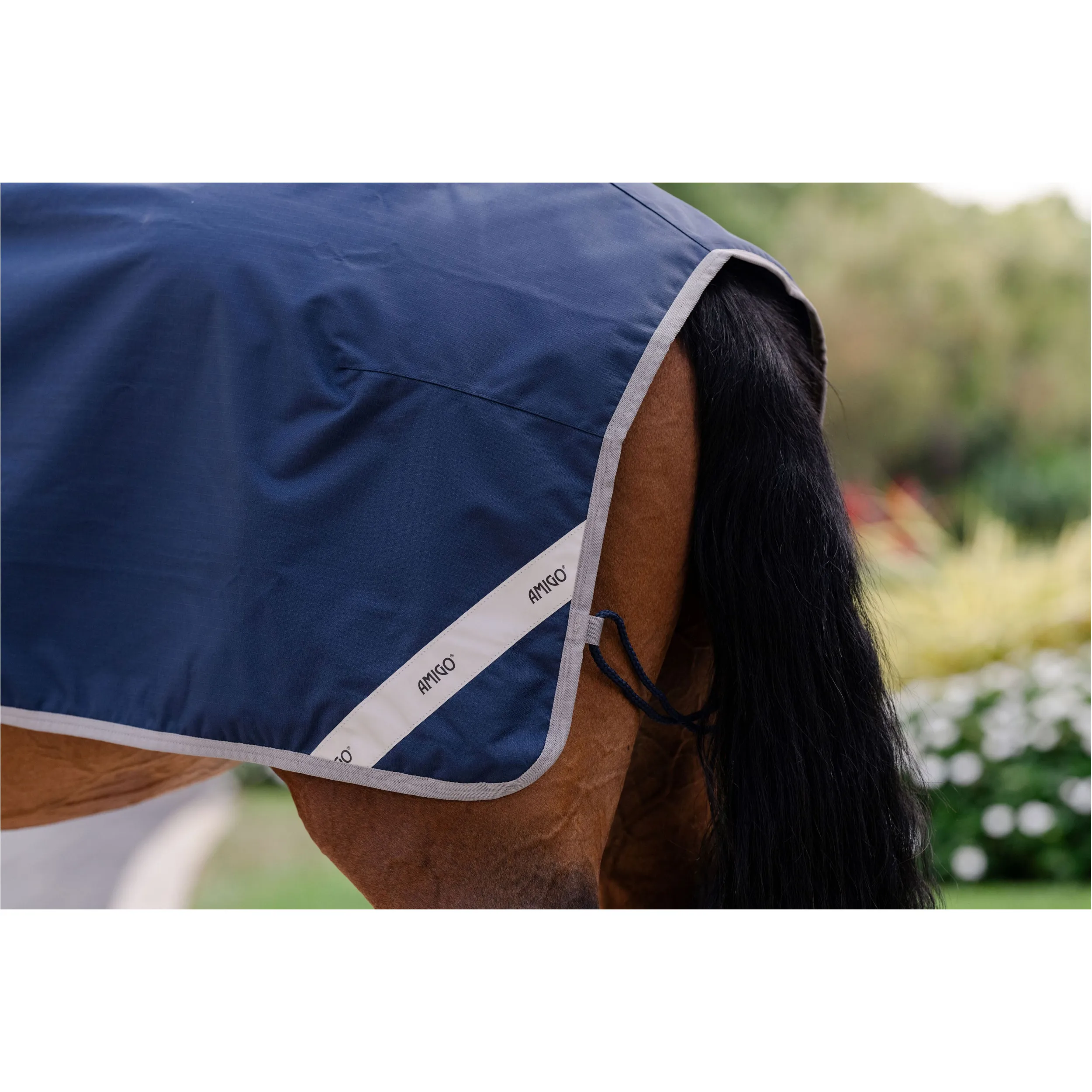Ausreitdecke 600D AMIGO Ripstop navy/titanium grey