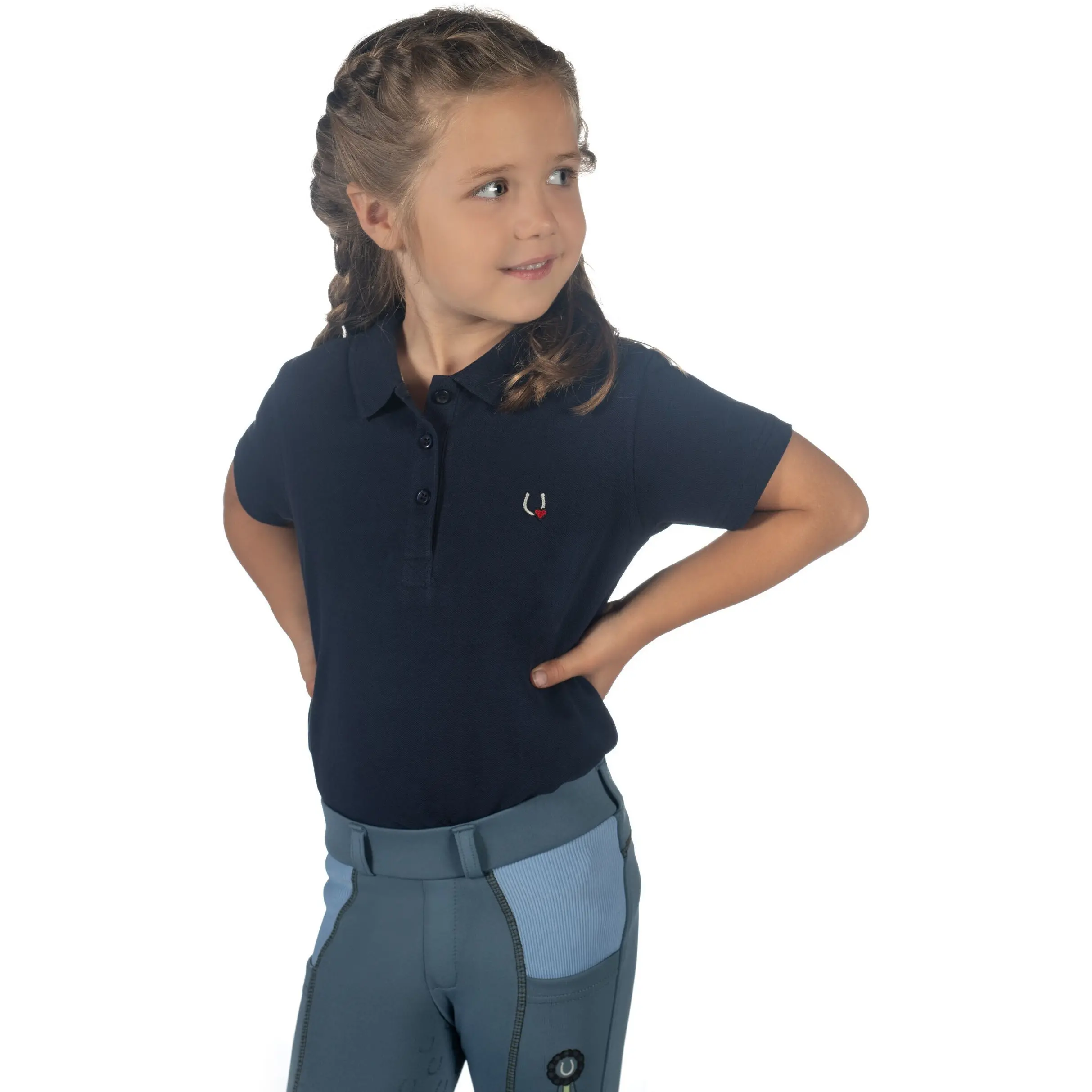 Kinder Poloshirt CLAIRE dunkelblau