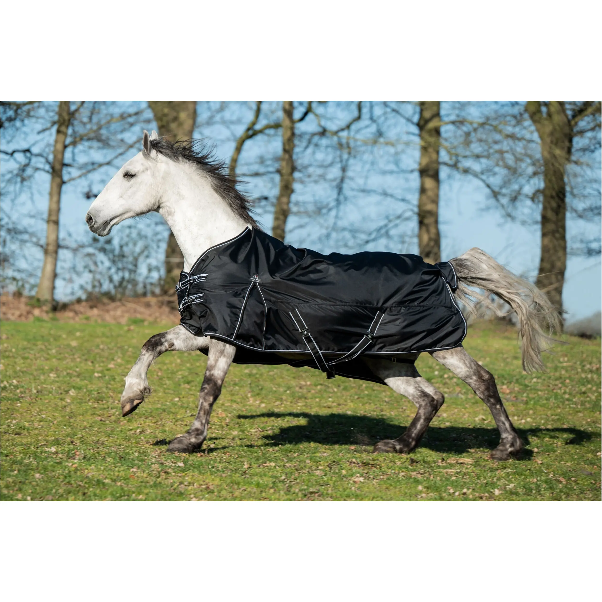 Weidedecke 300g Füllung 1680D mit Teddyfellfutter PREMIUM schwarz
