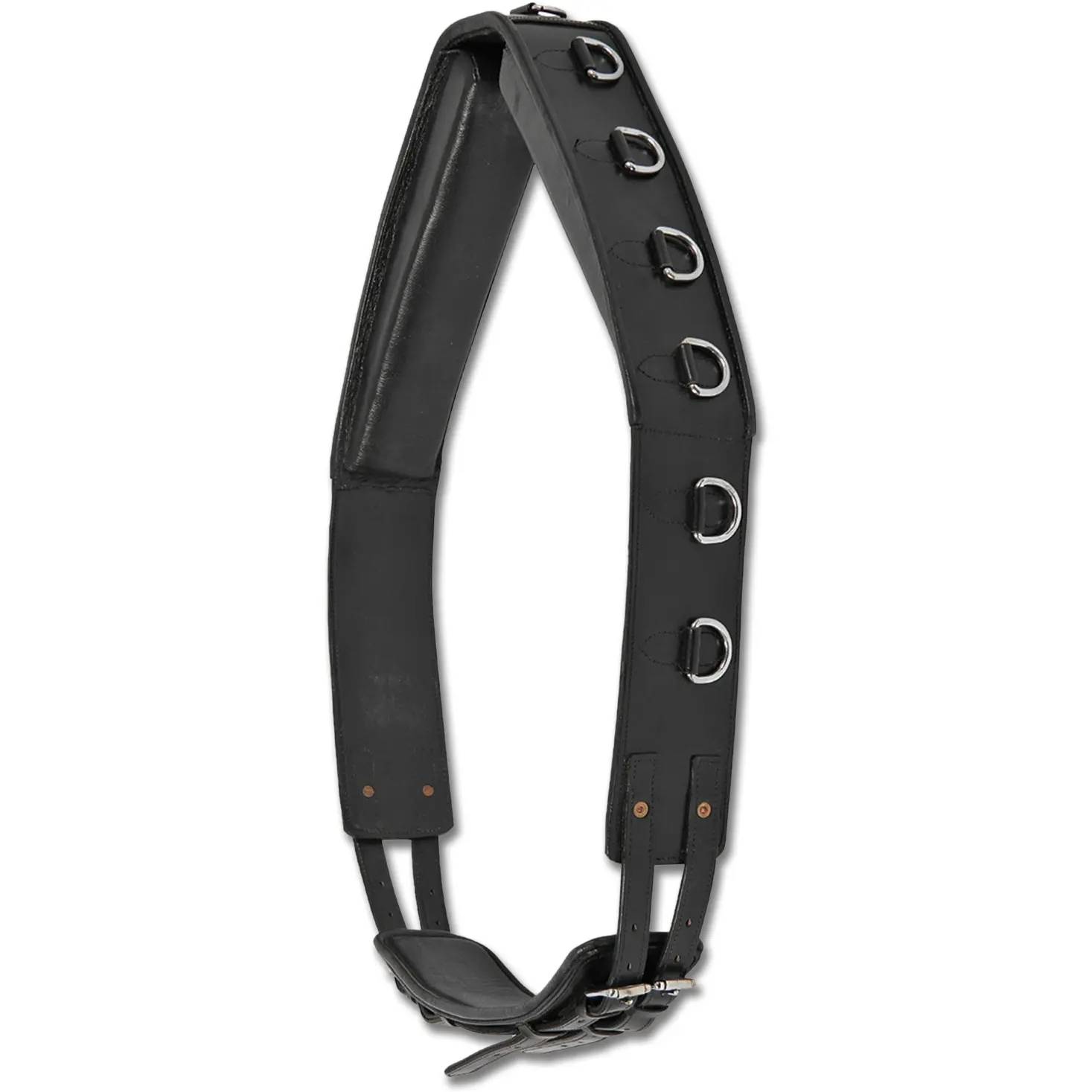 Longiergurt Leder schwarz