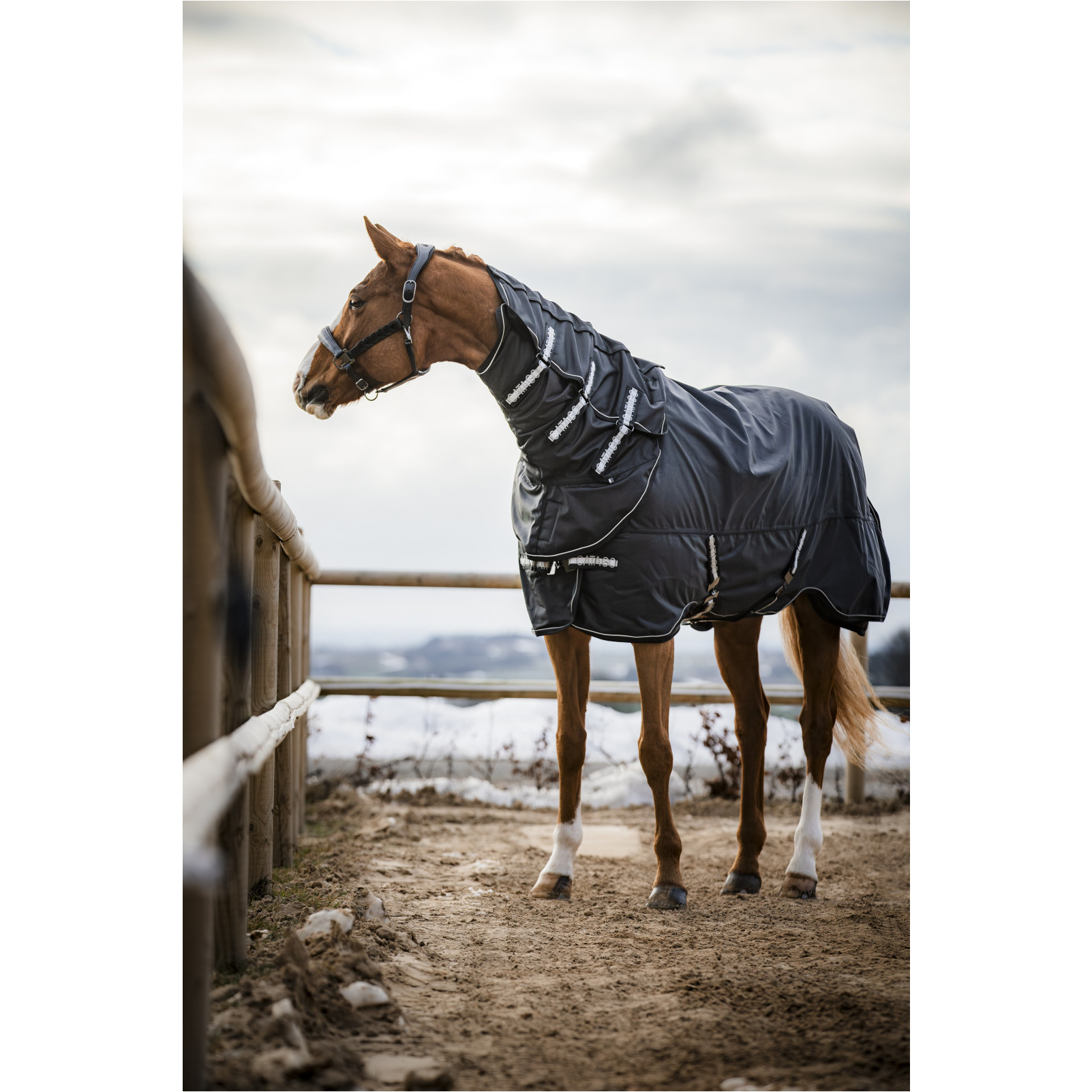 Turnoutdecke 1680D FIR-Tech COMPOUND schwarz