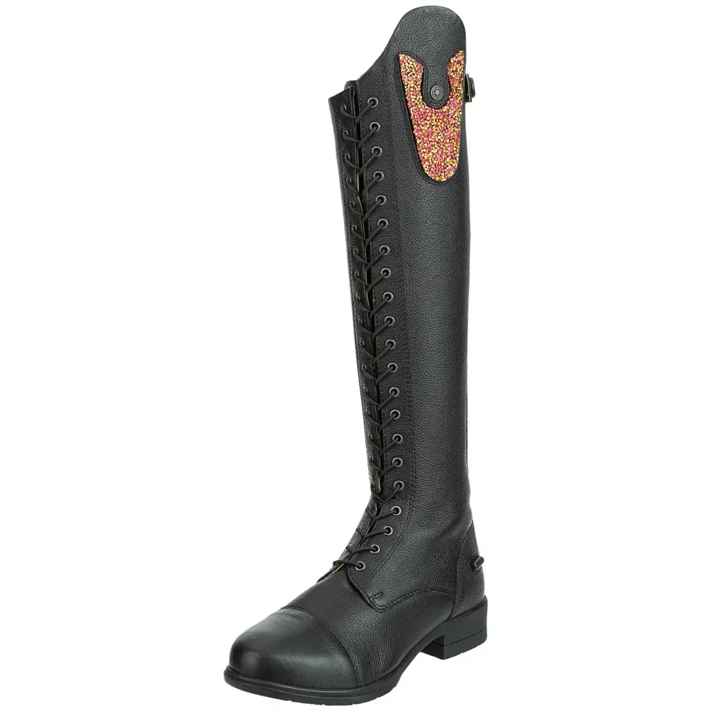 Kinder Reitstiefel NOVA KIDS FUN Polo CONVERTIBLE Echtleder schwarz