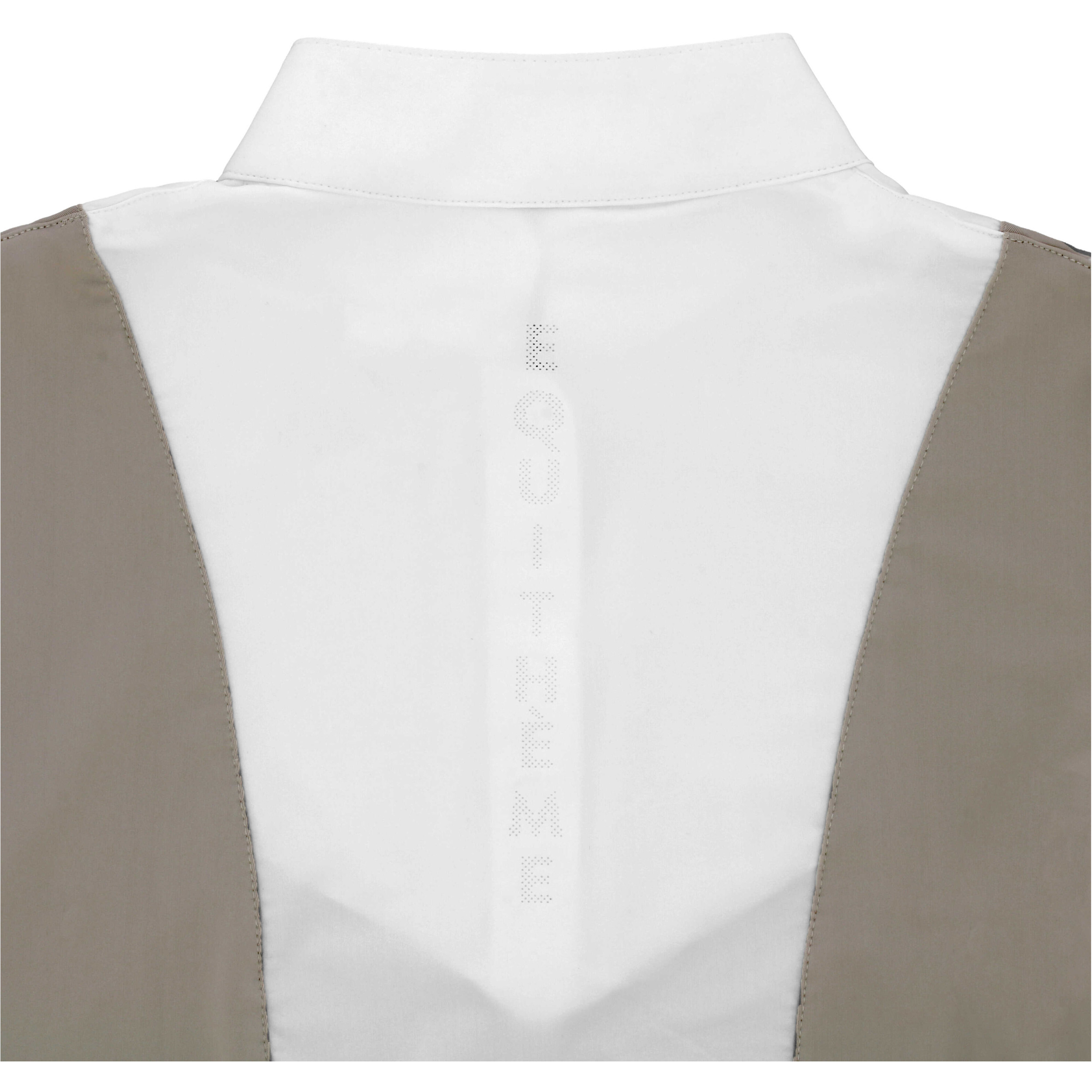 Damen Turnierpolo mit Reißverschluss vorne Tokyo taupe