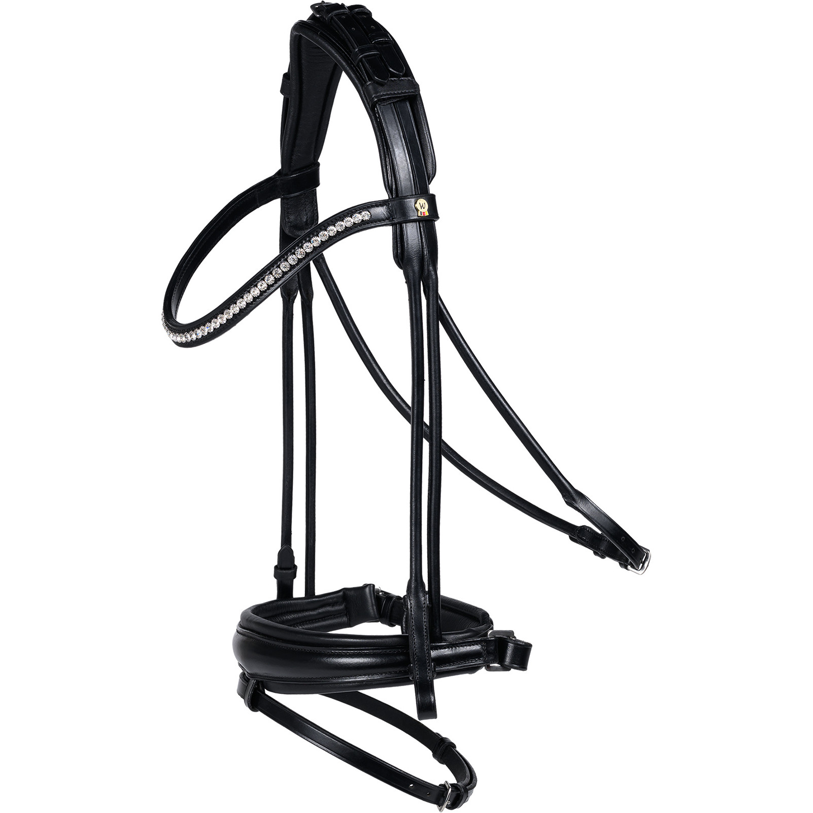 Trensenzaum schwedisch kombiniert S-Line GRACE schwarz