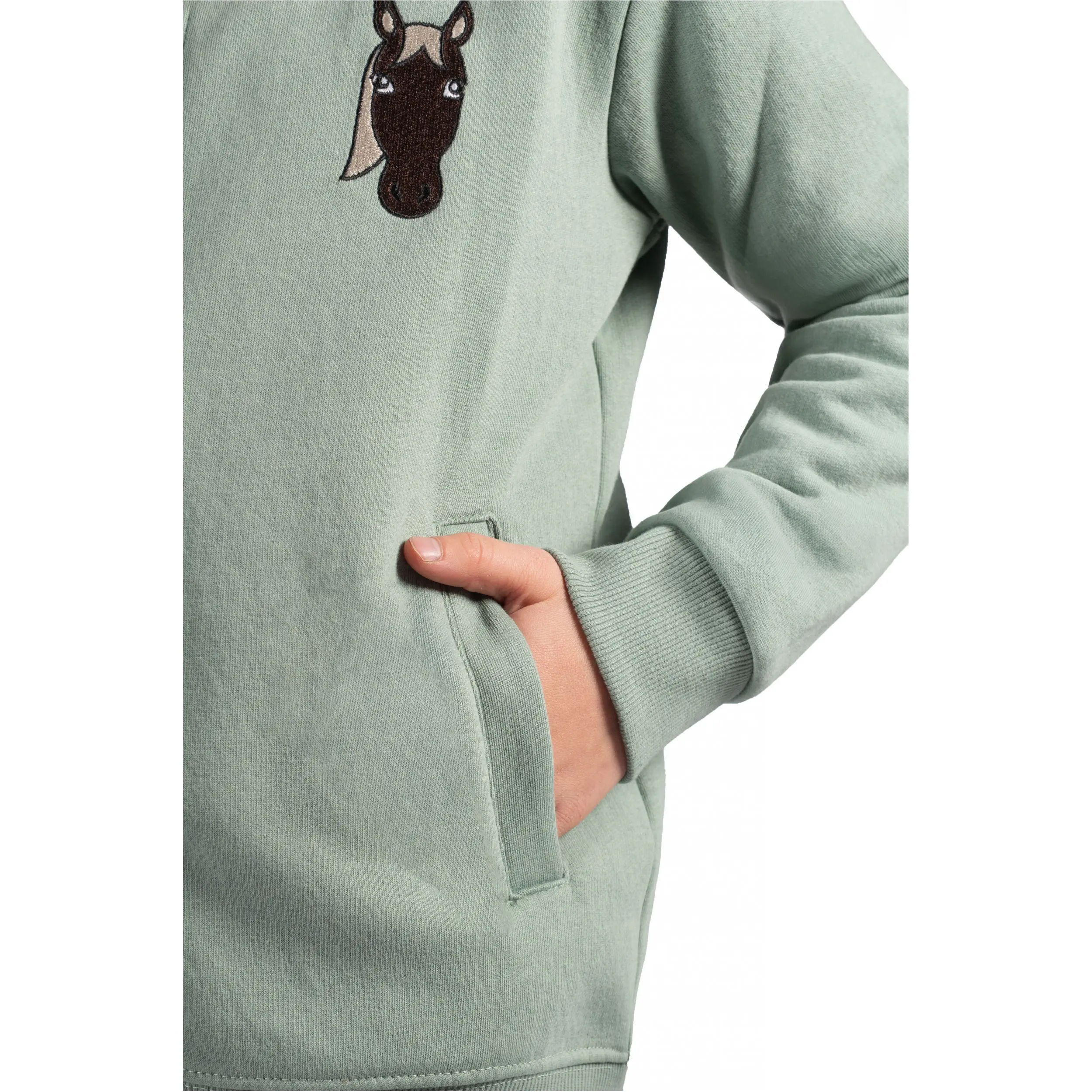 Kinder Sweatjacke MIA salbei