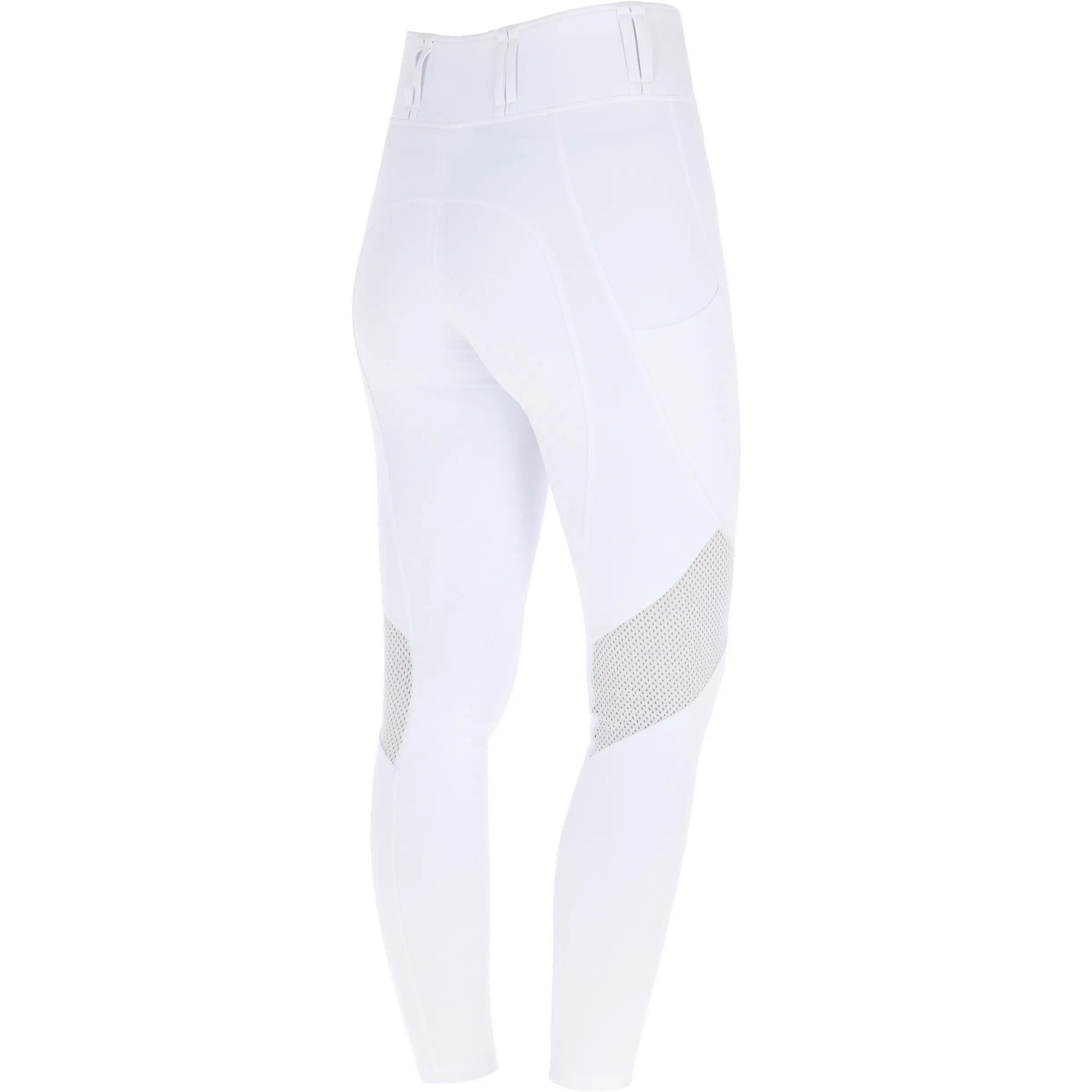 Damen Reitleggings Silikon Vollbesatz Mesh F/S 2026 white
