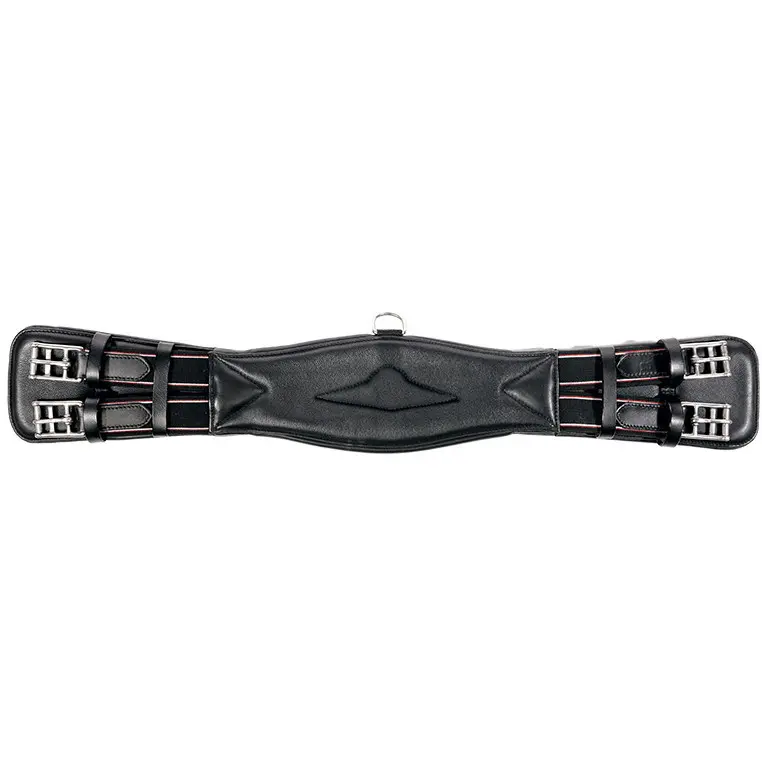 Lederkurzgurt mit Elast CLASSIC Softleder schwarz