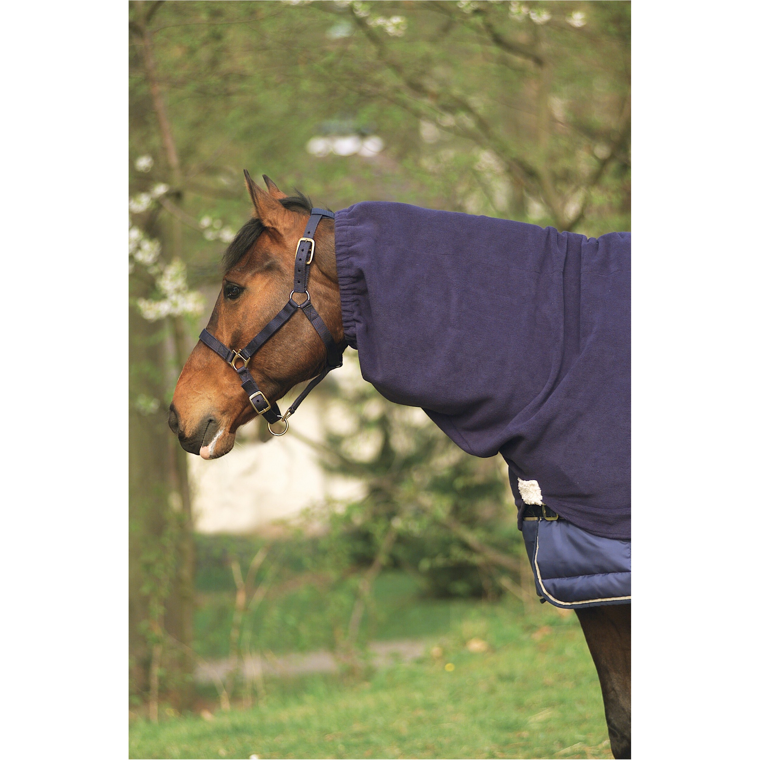 Halsteil Polarfleece marineblau