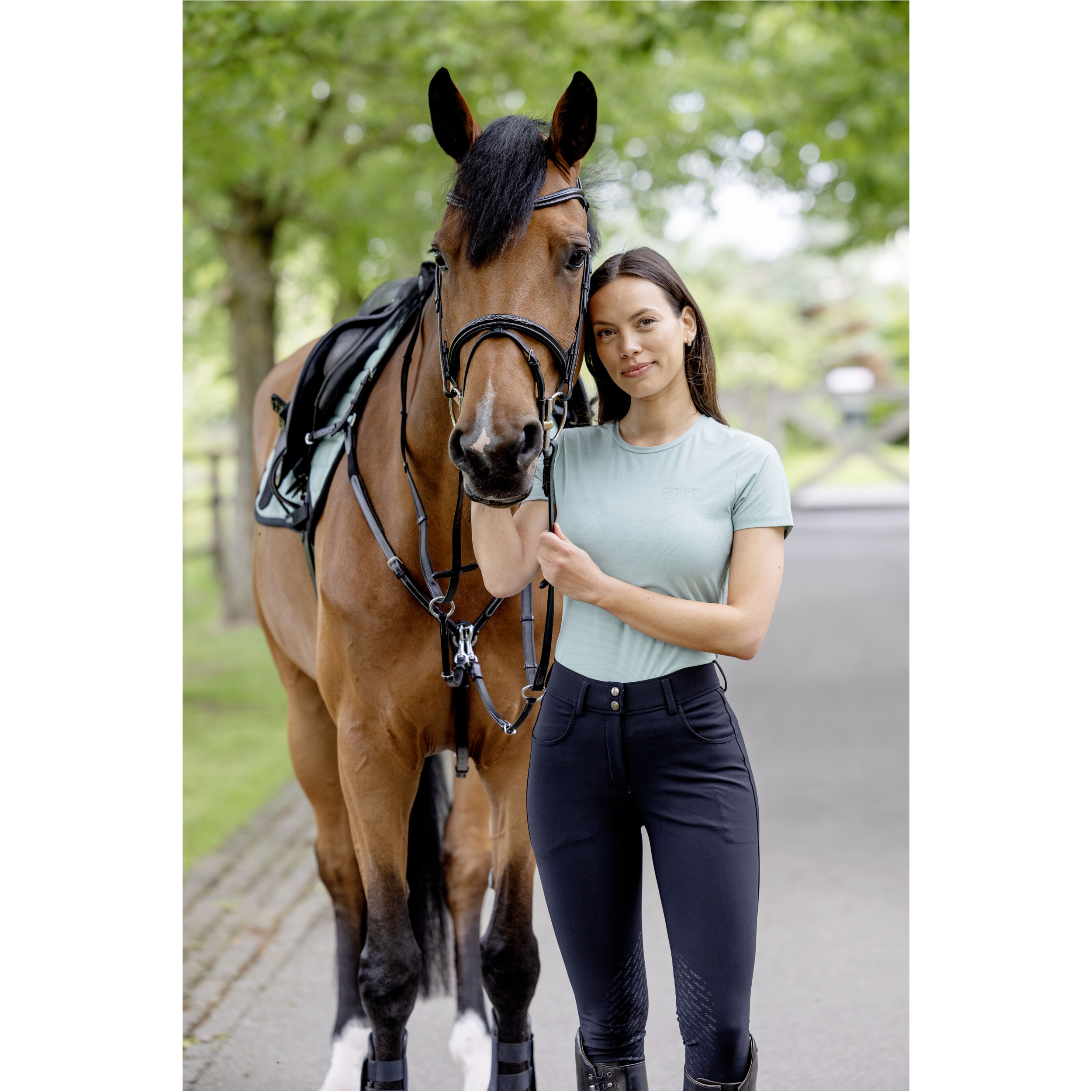 Damen T-Shirt TINA blue surf