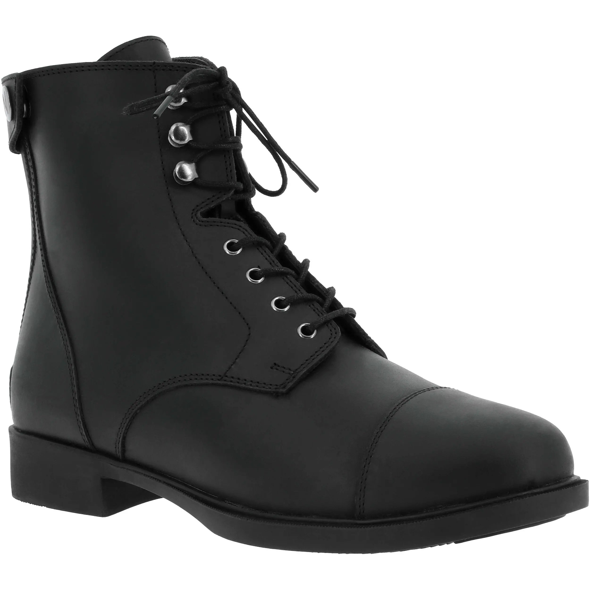 Reitstiefeletten mit Schnürsenkel & Zip NÎMES Echtleder schwarz Reitstiefeletten mit Schnürsenkel & Zip NÎMES Echtleder schwarz