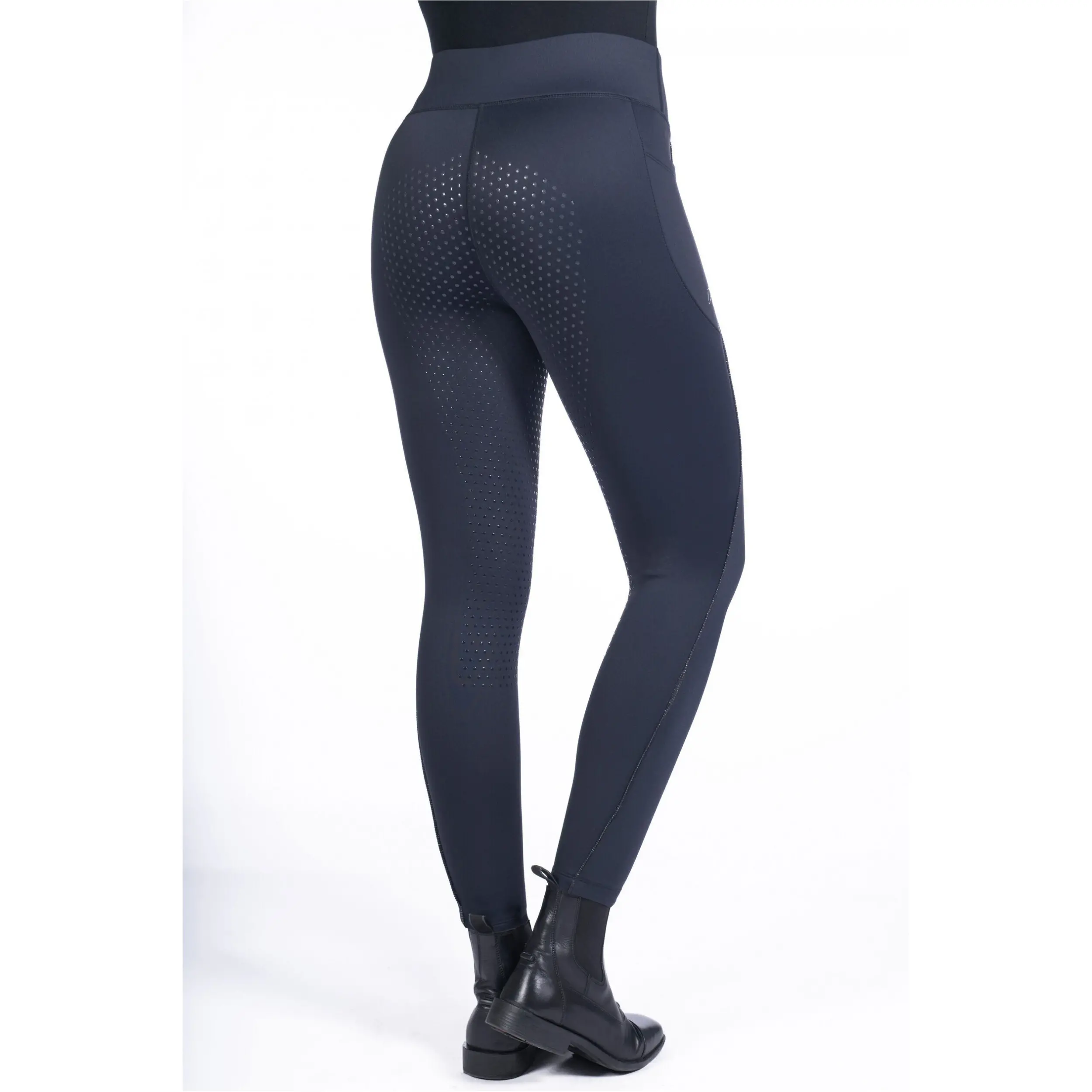 Damen Reitleggings Silikon Vollbesatz ALICE dunkelblau